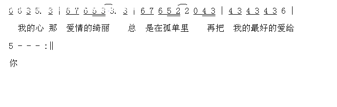 谢谢你的温柔简谱-飞轮海演唱1