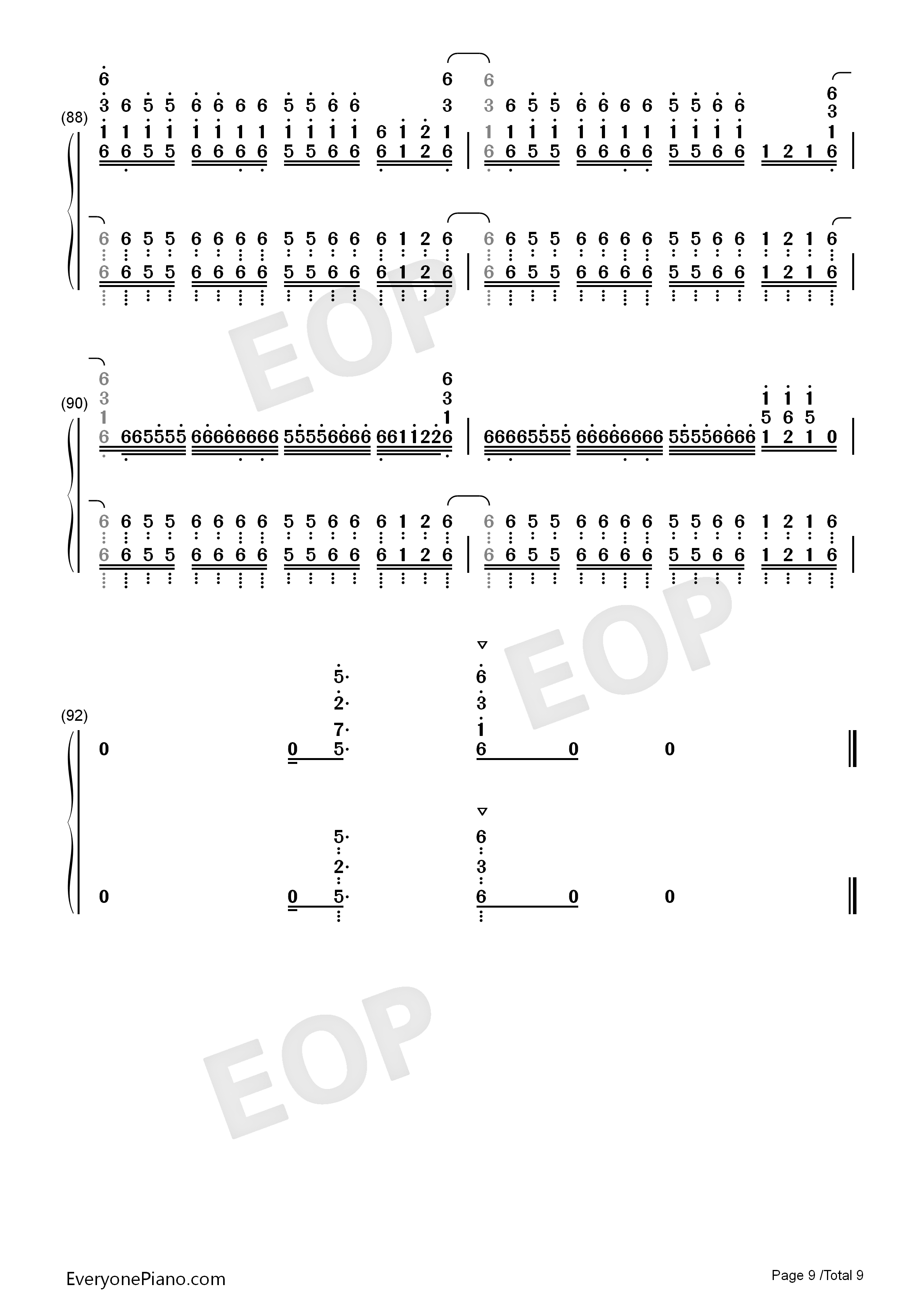 ADAMAS钢琴简谱-LiSA演唱9