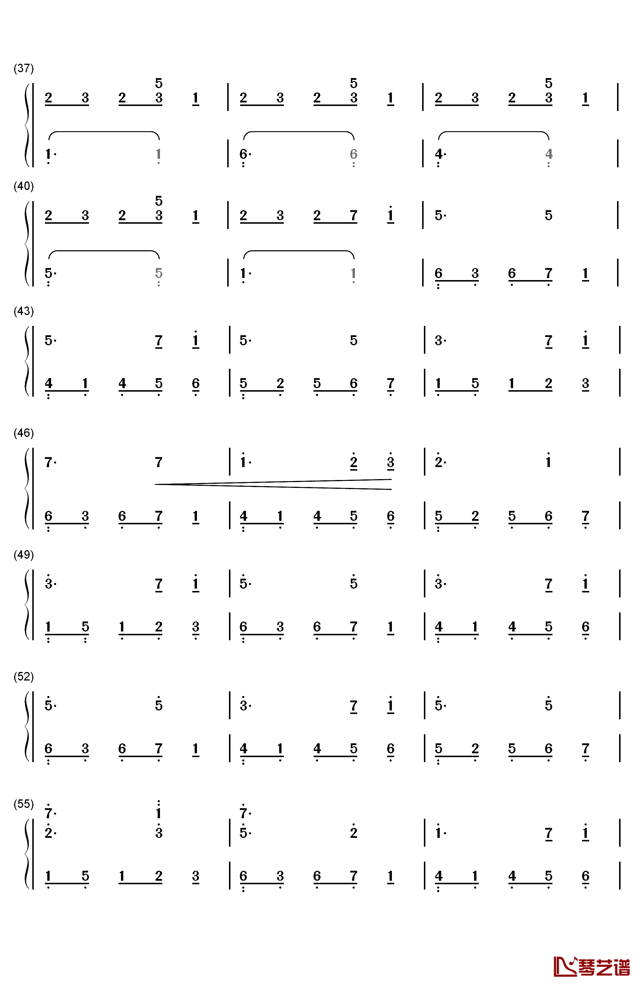 同じ高みへ钢琴简谱-数字双手-麻枝准3