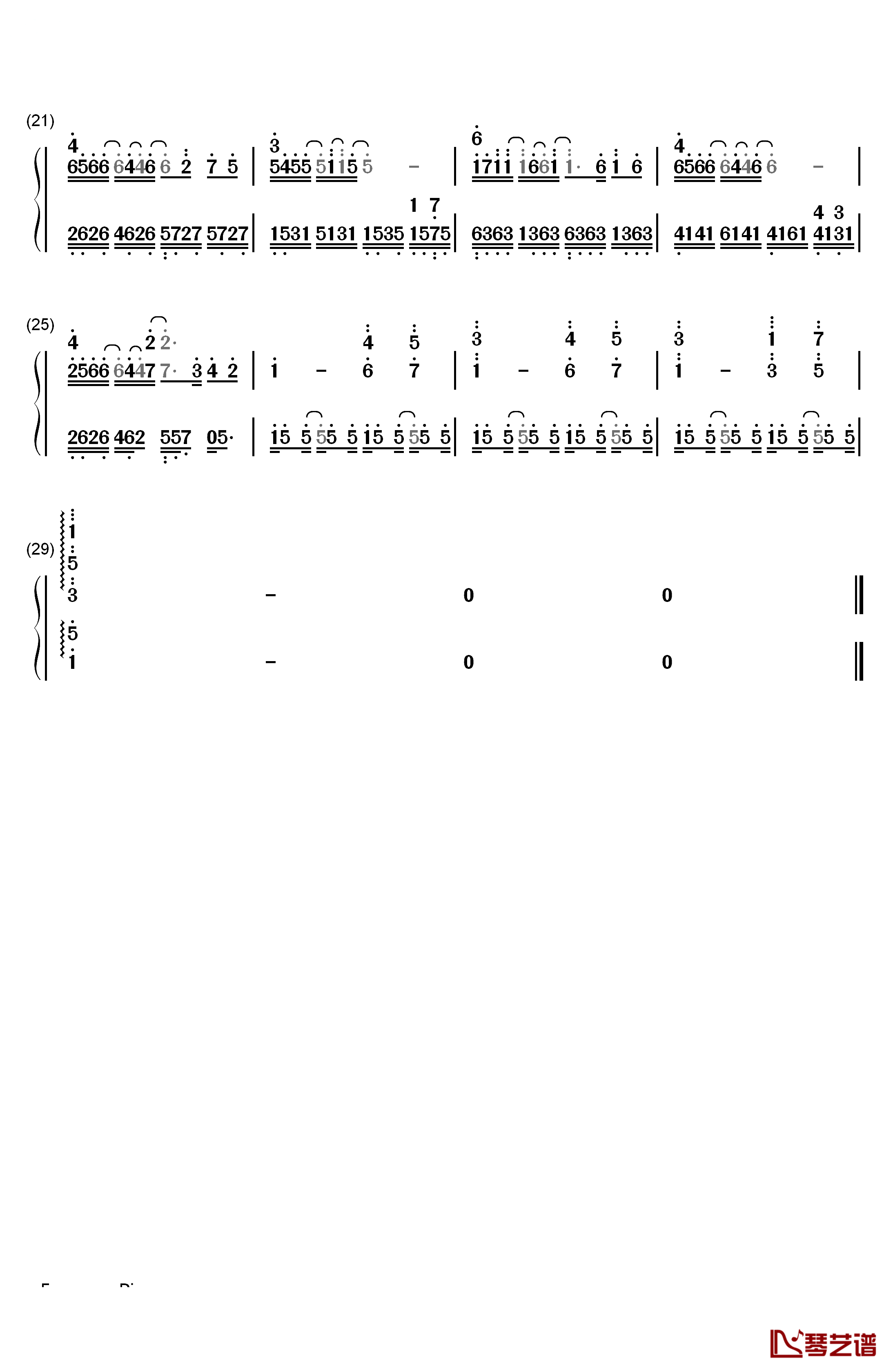 Blowin' In The Wind钢琴简谱-数字双手-Bob Dylan2