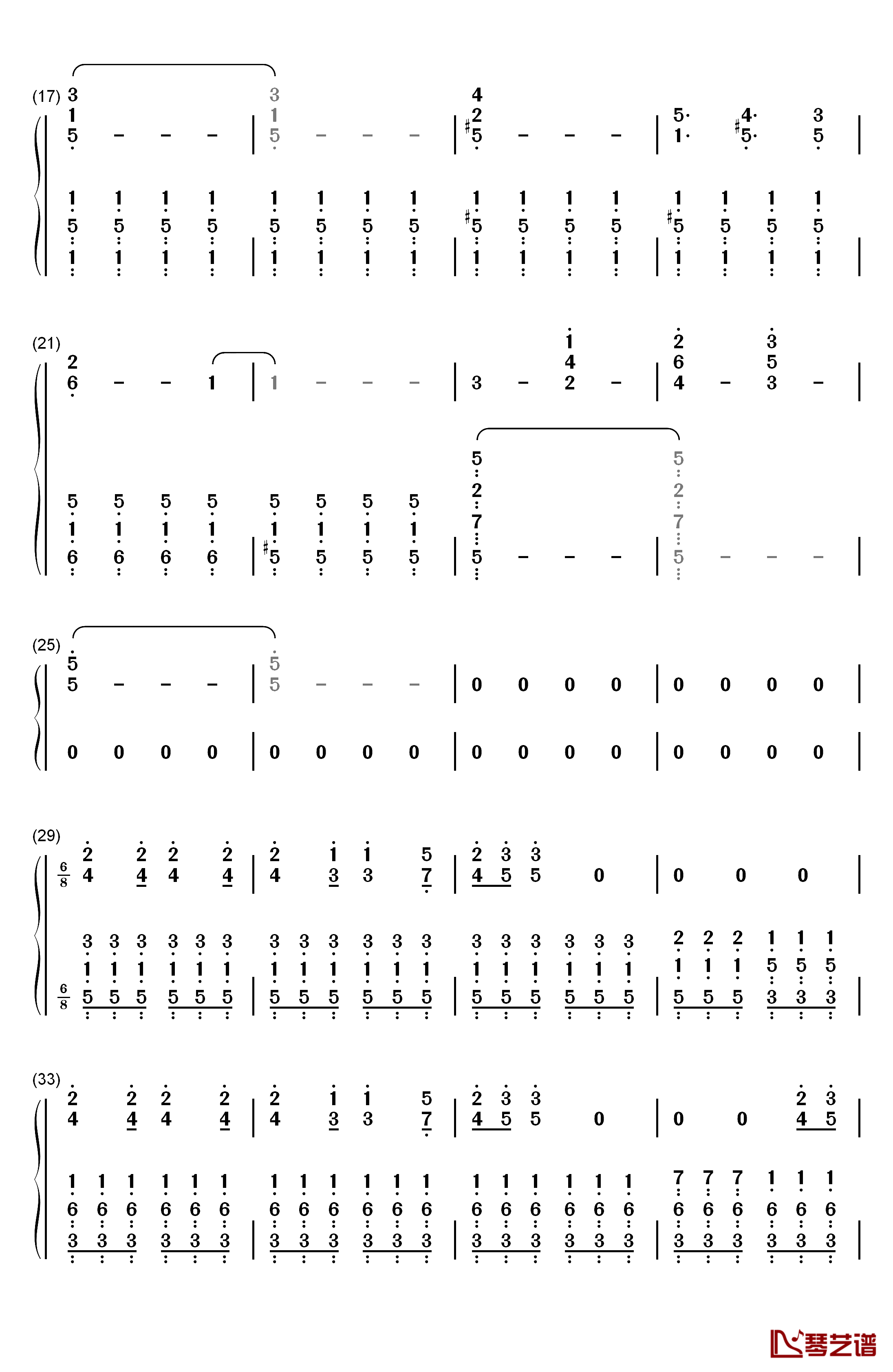 Are You Ready钢琴简谱-数字双手-Bis2