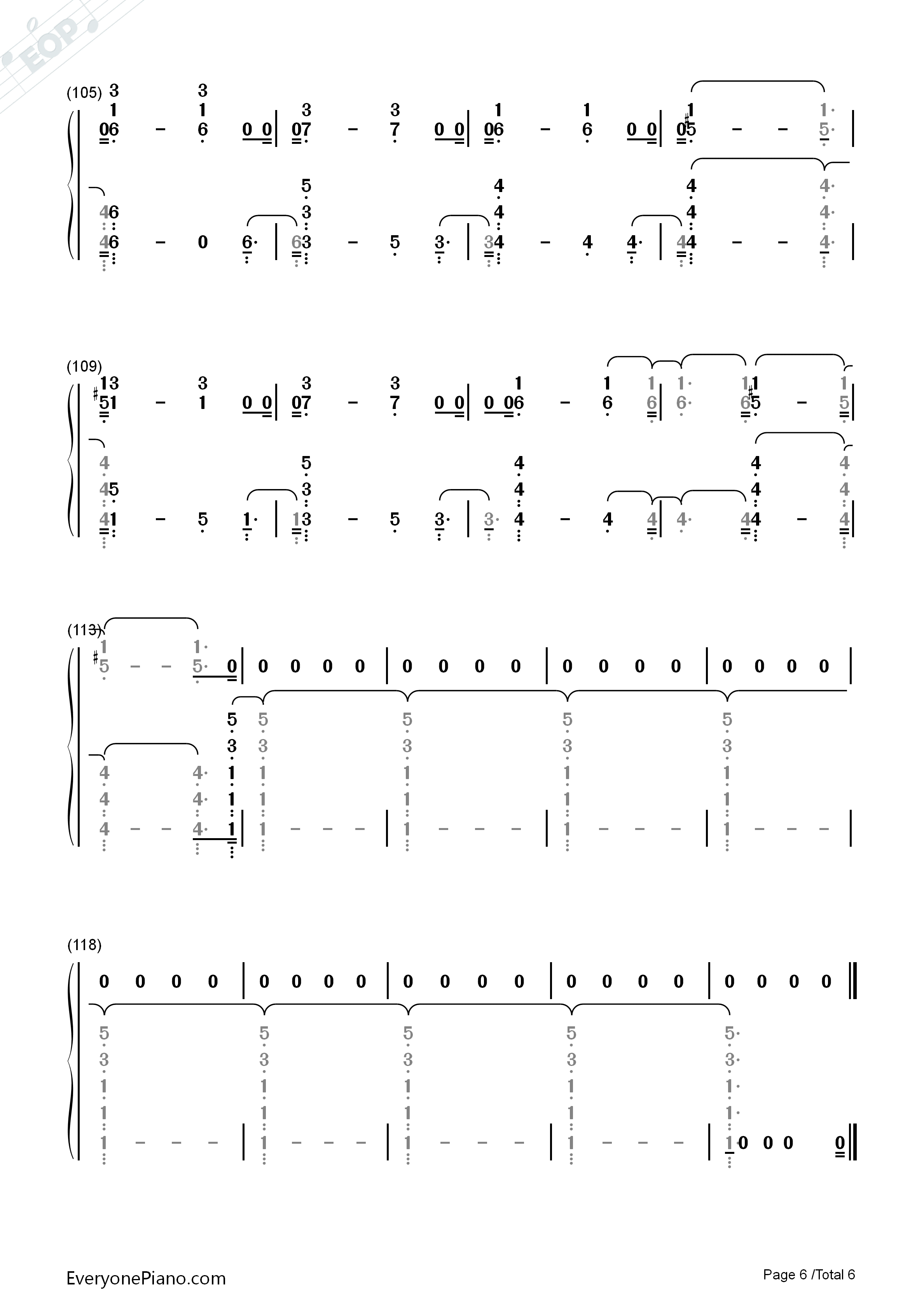 Wild Hearts Can't Be Broken钢琴简谱-Pink演唱6