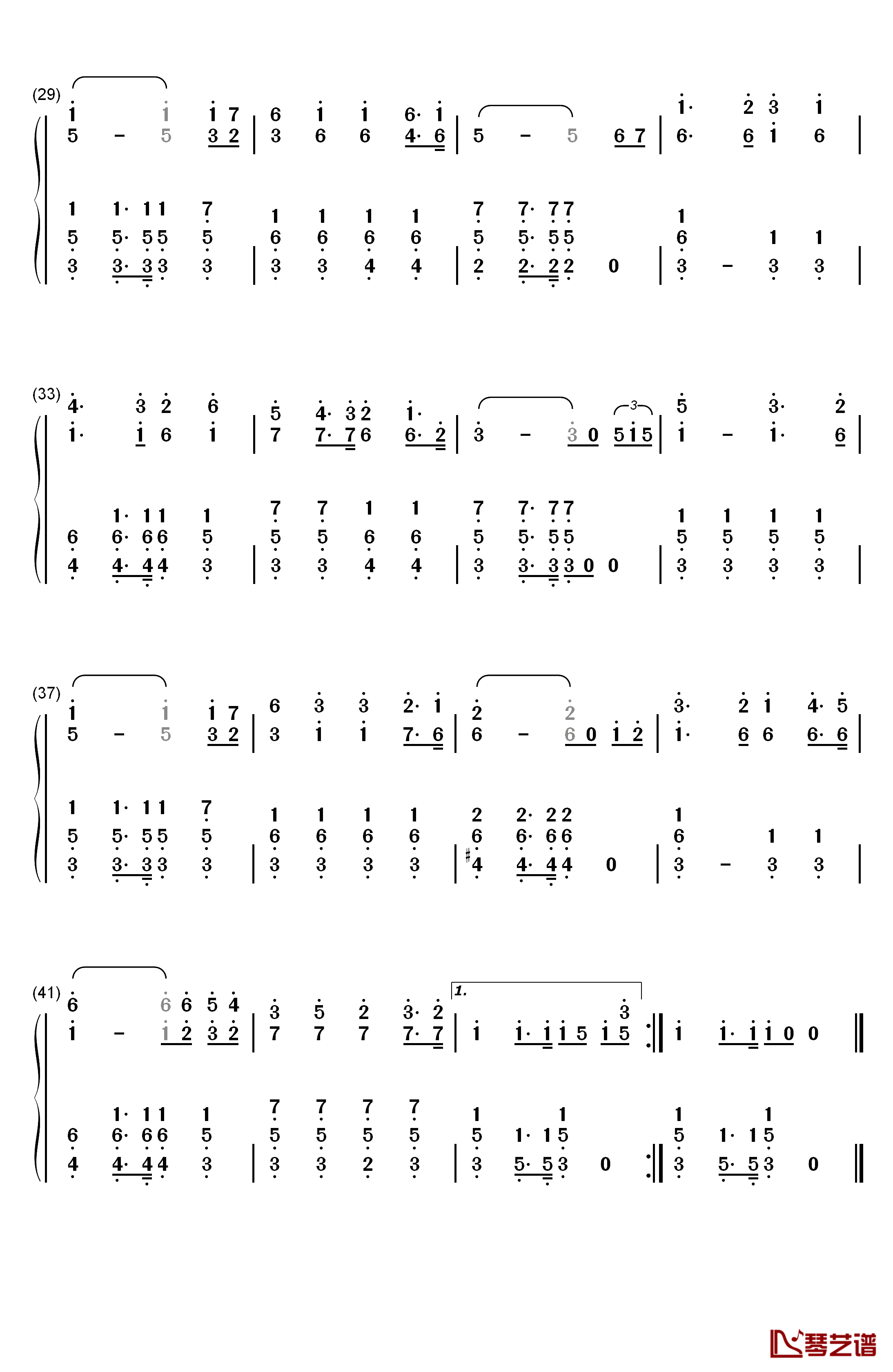 检阅进行曲钢琴简谱-数字双手-郑路3