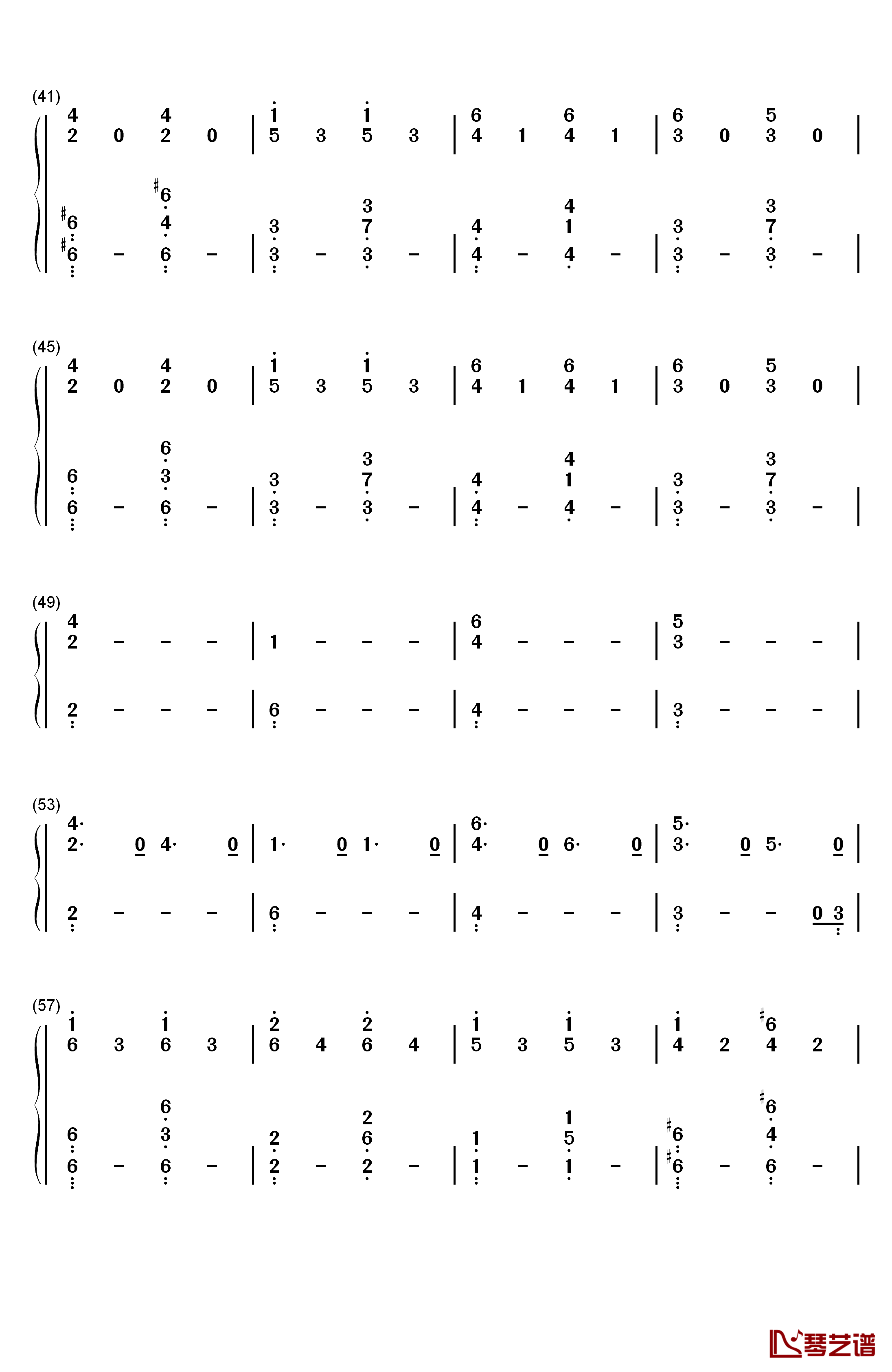 Deutschland钢琴简谱-数字双手-Rammstein3