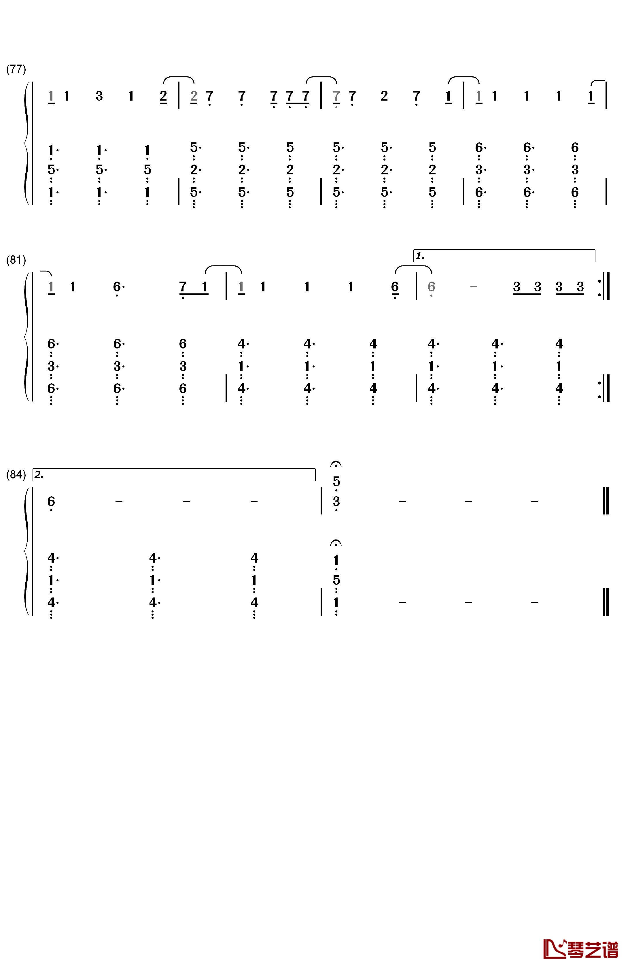 Heartbeat Song钢琴简谱-数字双手-Kelly Clarkson5