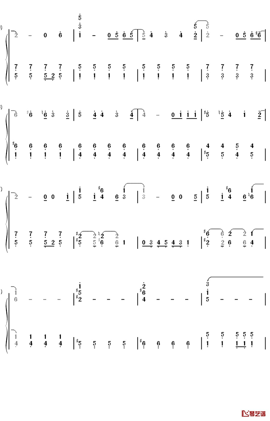 T.W.L钢琴简谱-数字双手-関ジャニ∞9