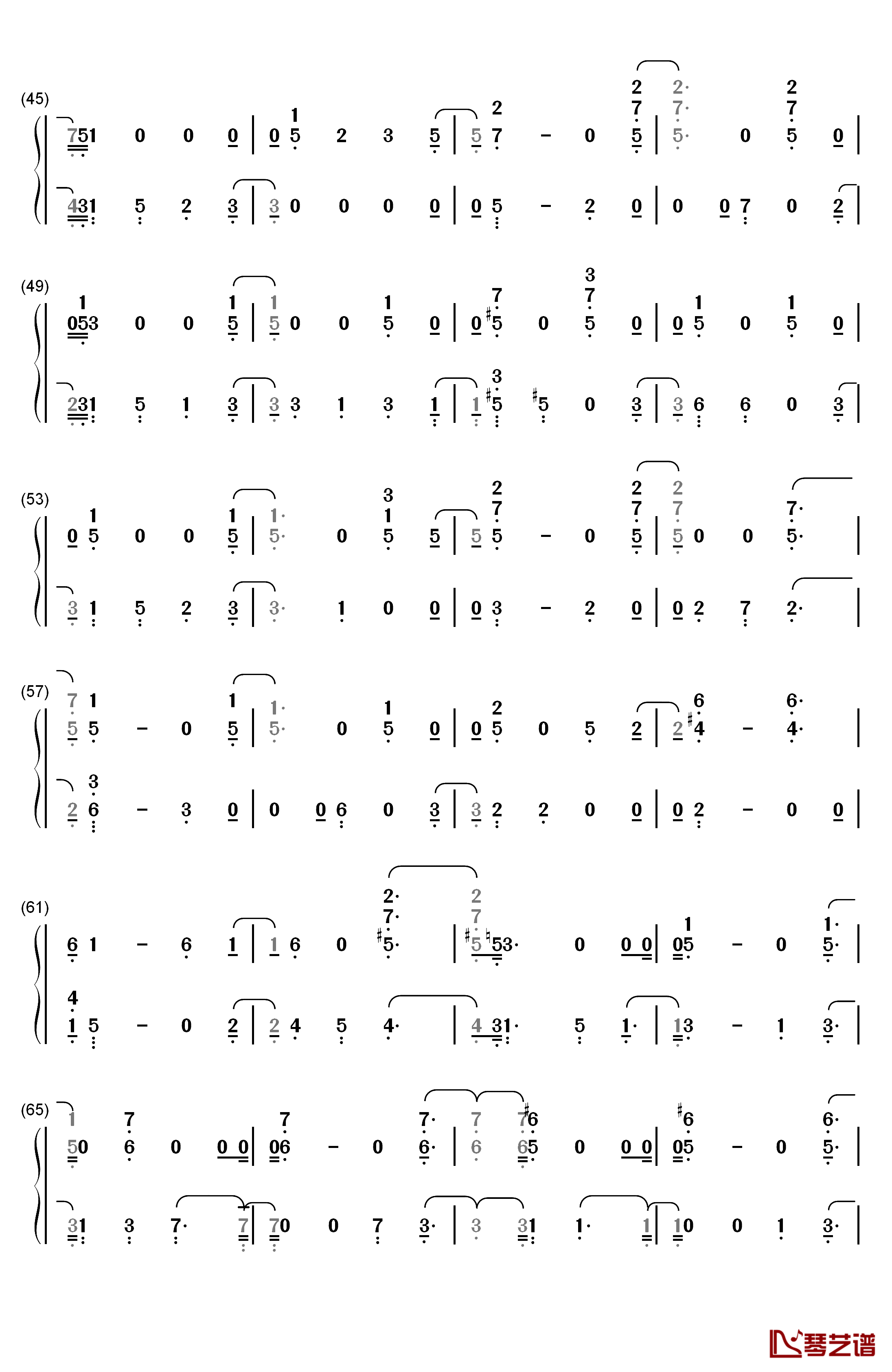 Love You Anymore钢琴简谱-数字双手-Michael Buble3