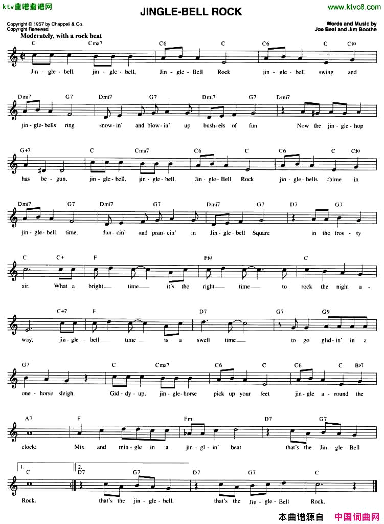 JINGLE-BELLROCK简谱1