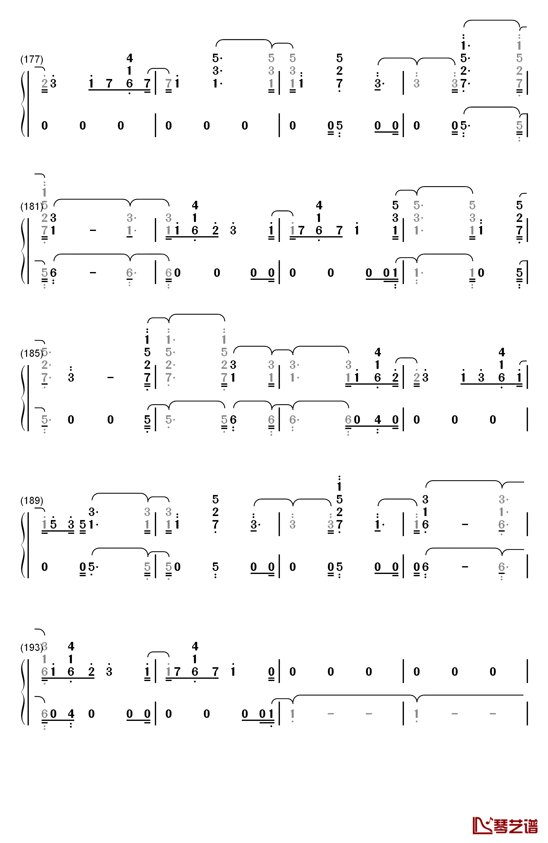 2002钢琴简谱-数字双手-Anne-Marie10