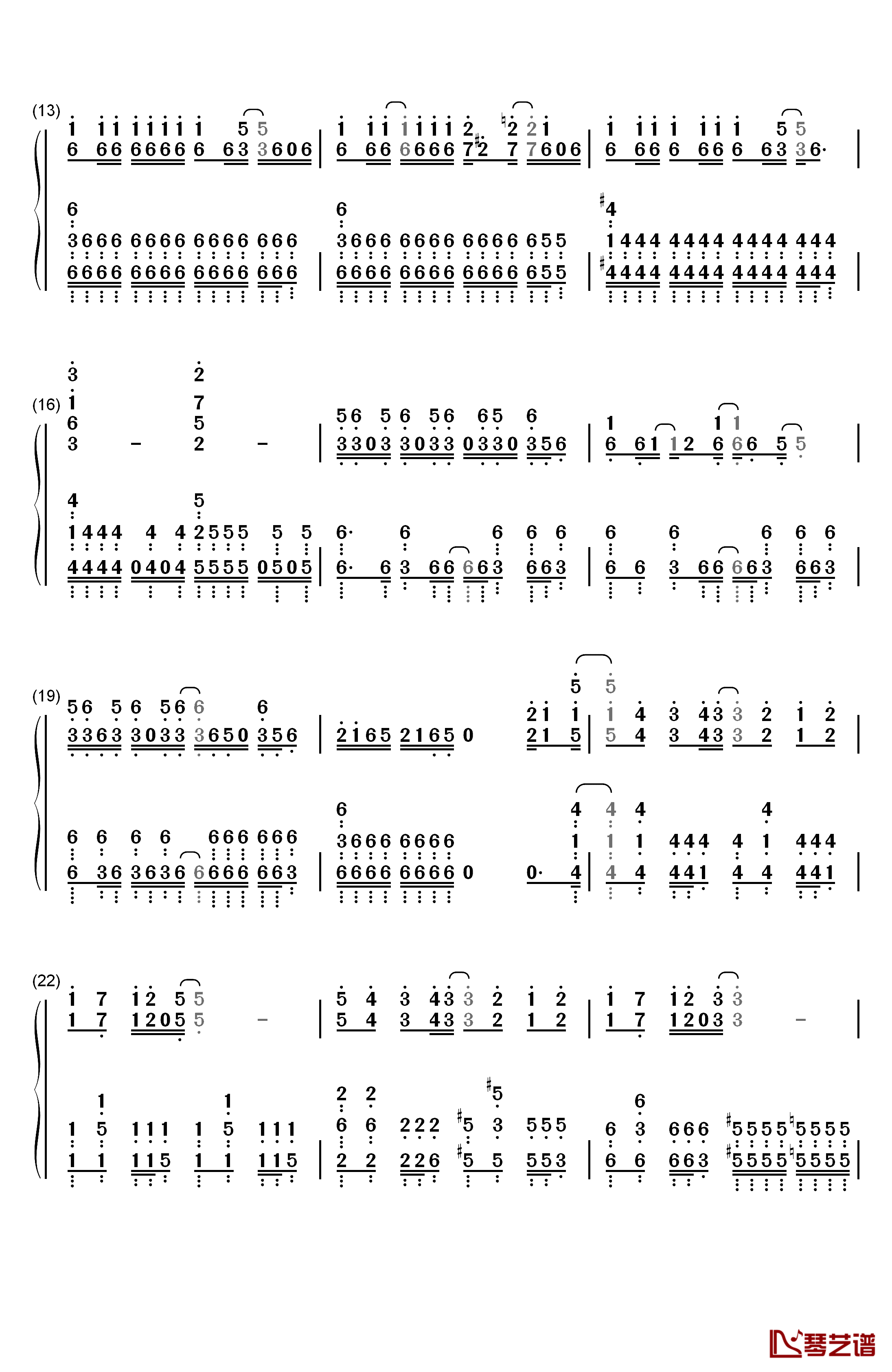 Gravitation钢琴简谱-数字双手-黑崎真音2