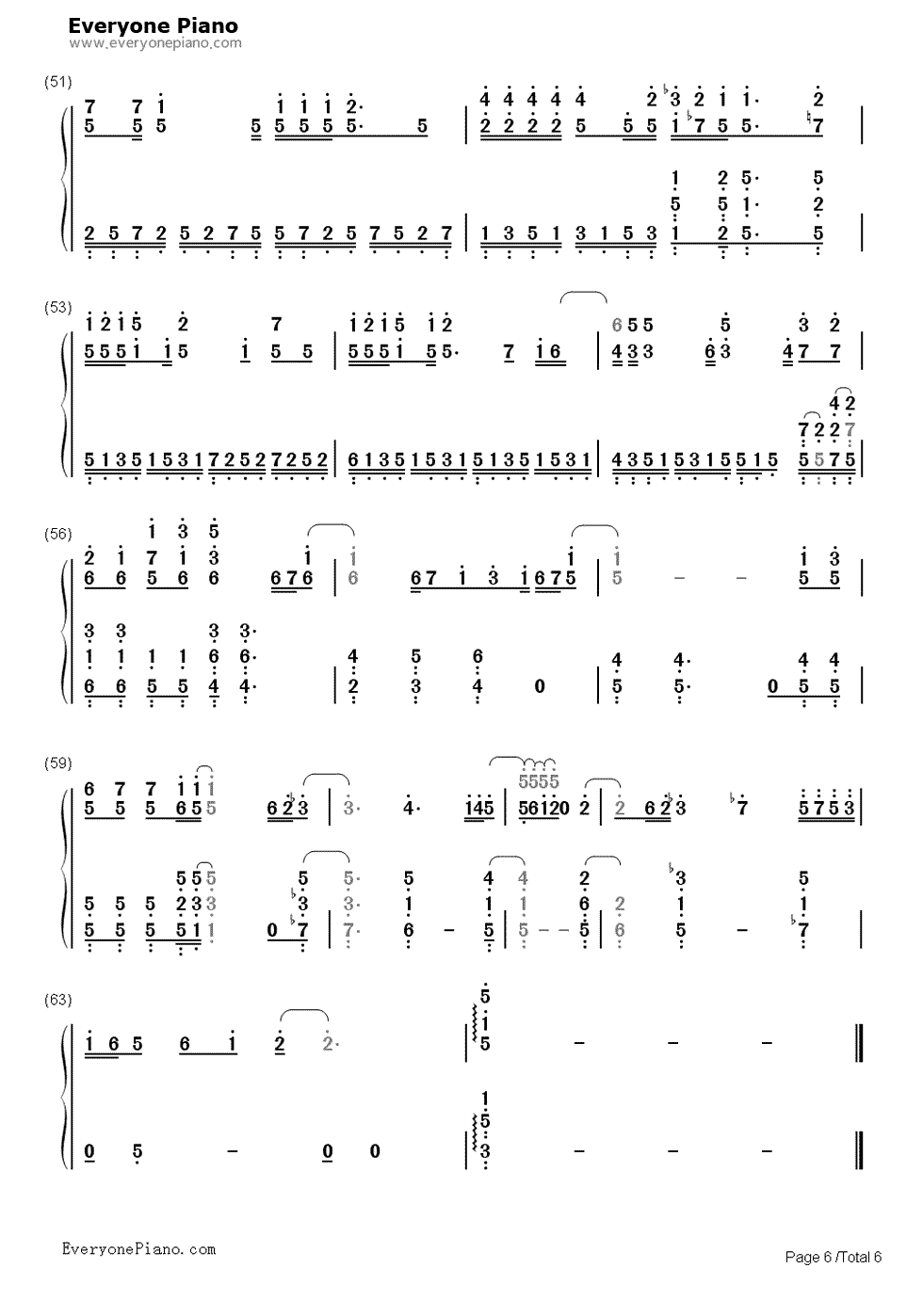 白金钢琴简谱-坂本真绫演唱6