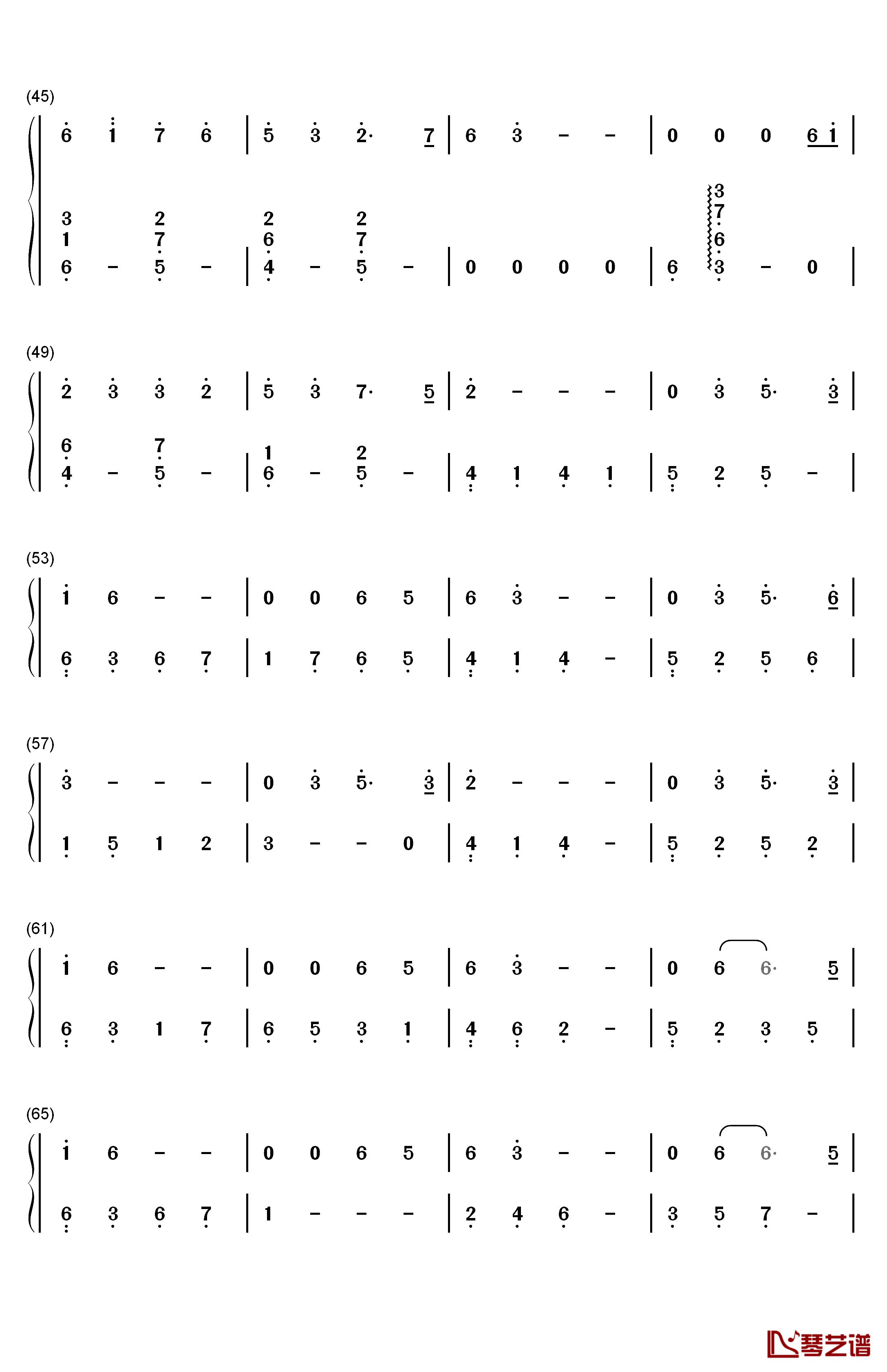 新仙剑奇侠传游戏BGM钢琴简谱-数字双手-未知3