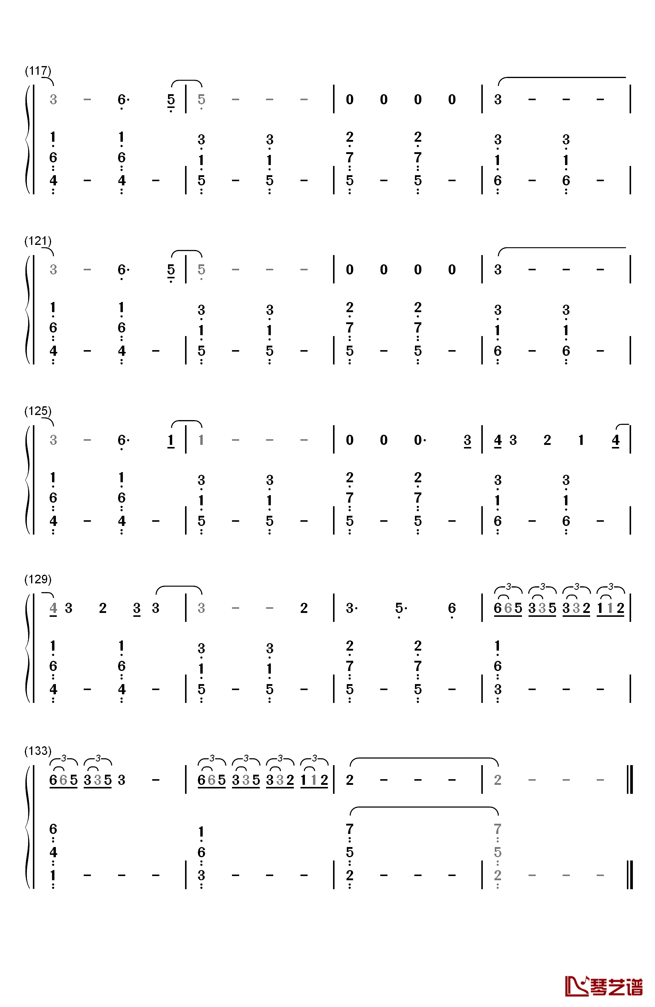 Please Don't Go钢琴简谱-数字双手-Joel Adams7