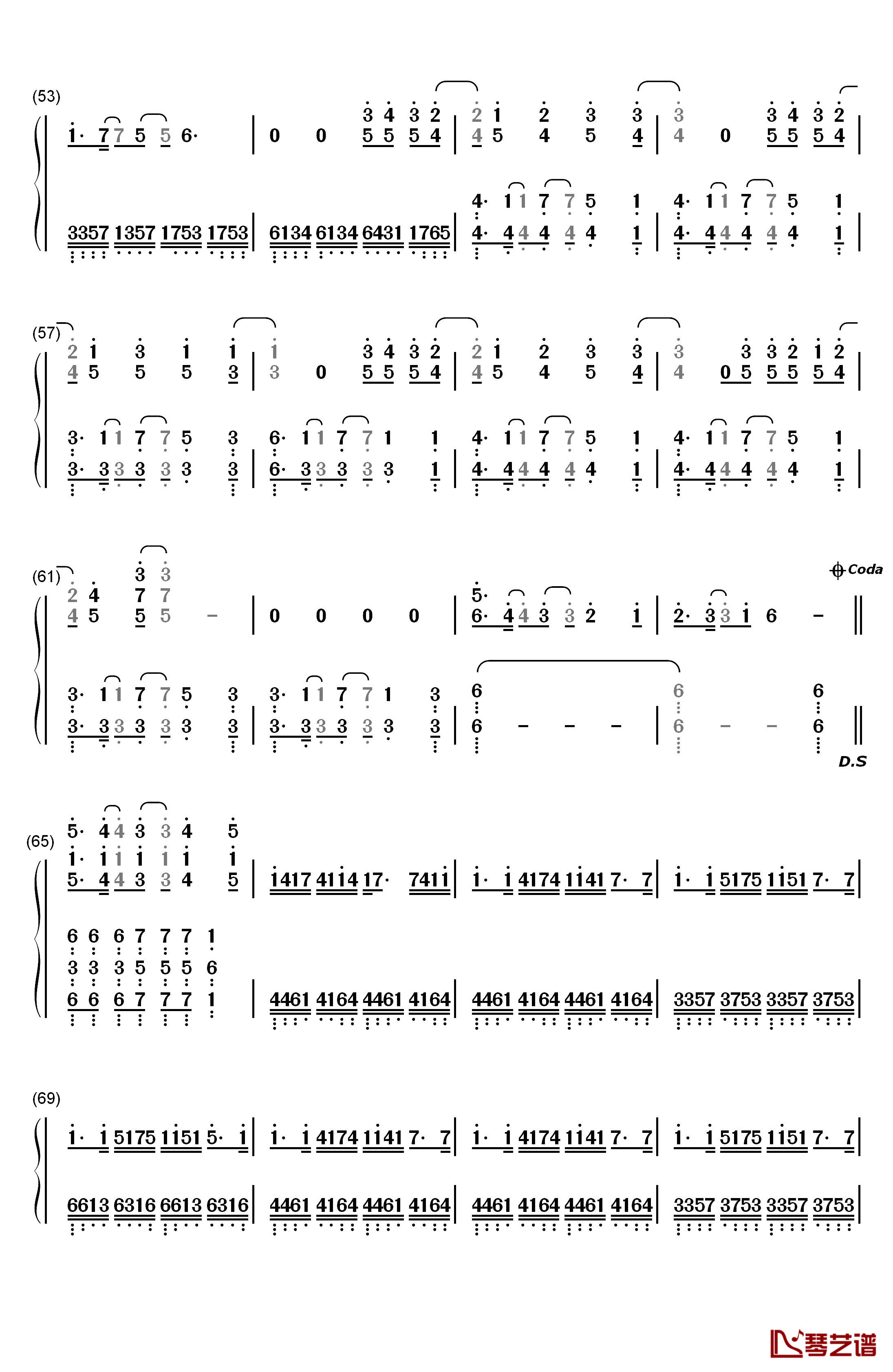 KISS OF DEATH钢琴简谱-数字双手-中岛美嘉4