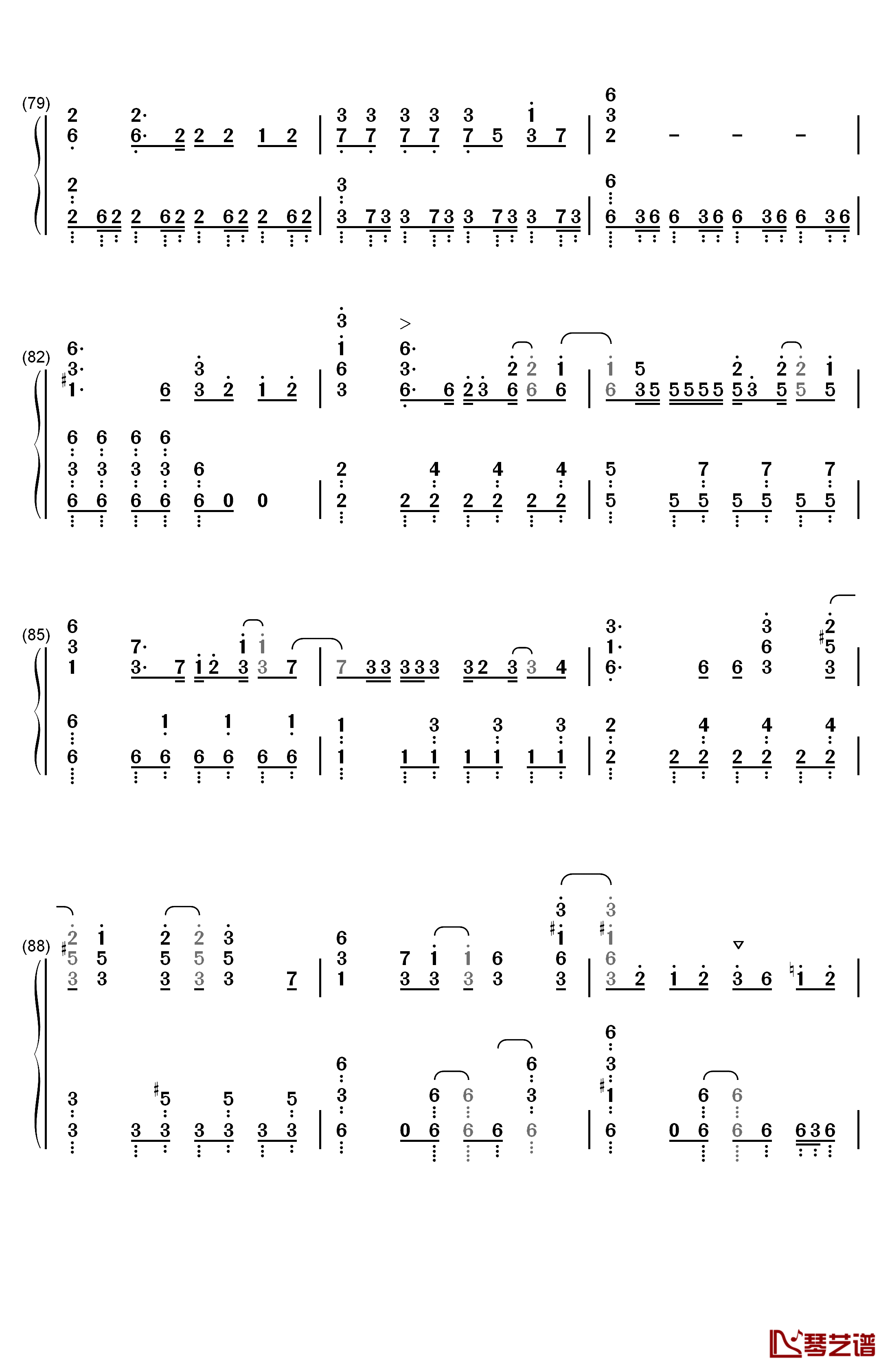 ドラマツルギー钢琴简谱-数字双手-初音未来7