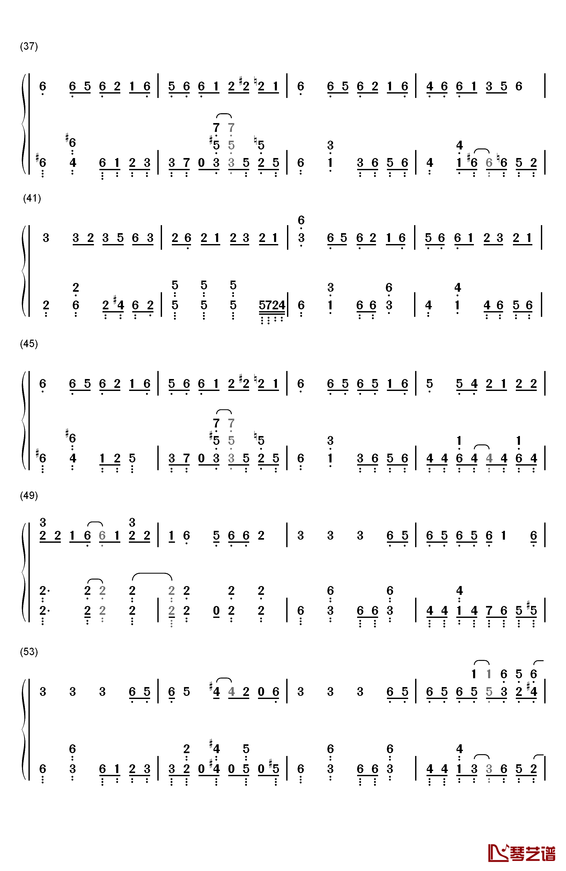 ロスタイムメモリー钢琴简谱-数字双手-IA3