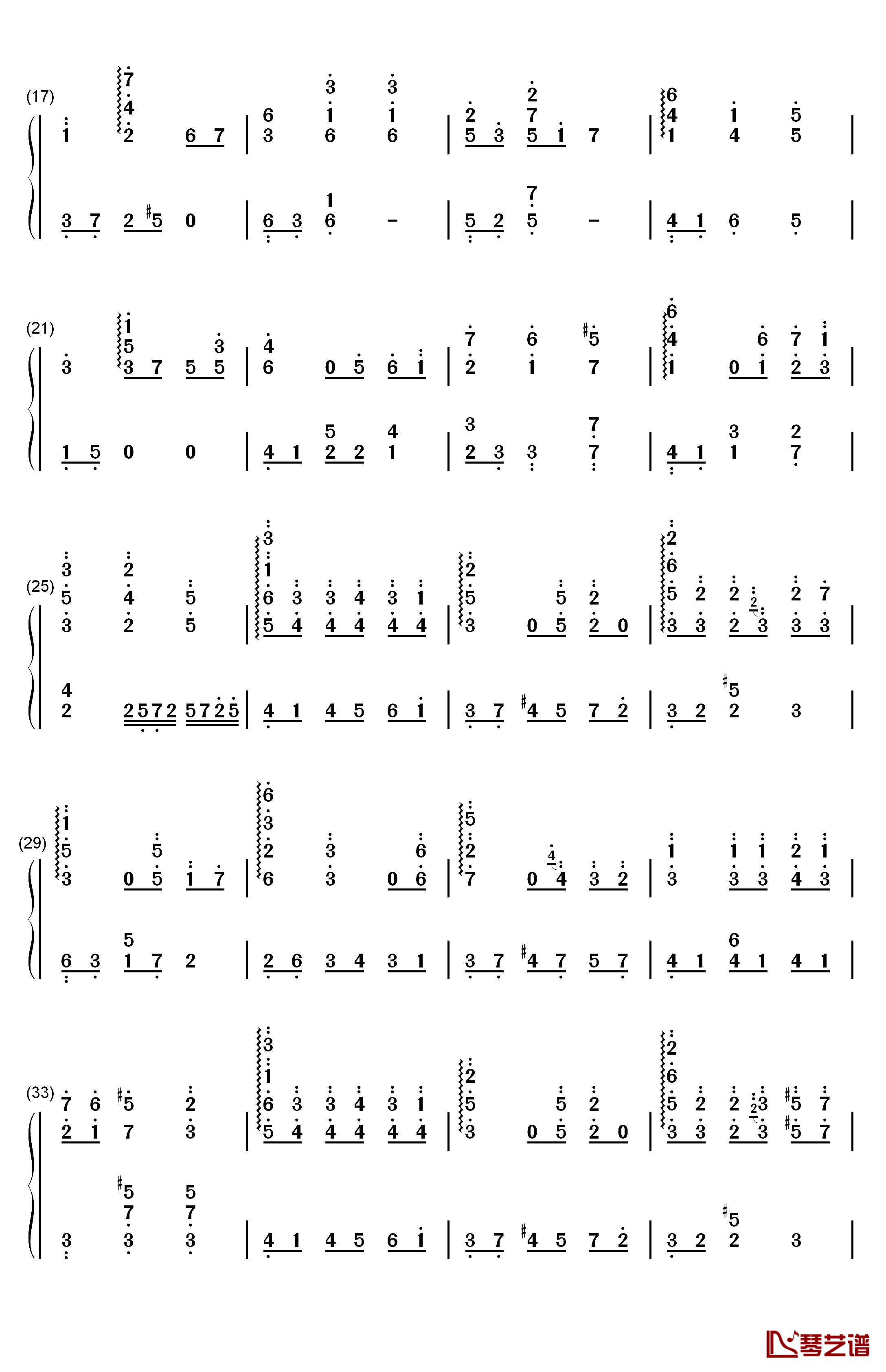 Irreplaceable memories钢琴简谱-数字双手-秋之回忆6～T-Wave～2