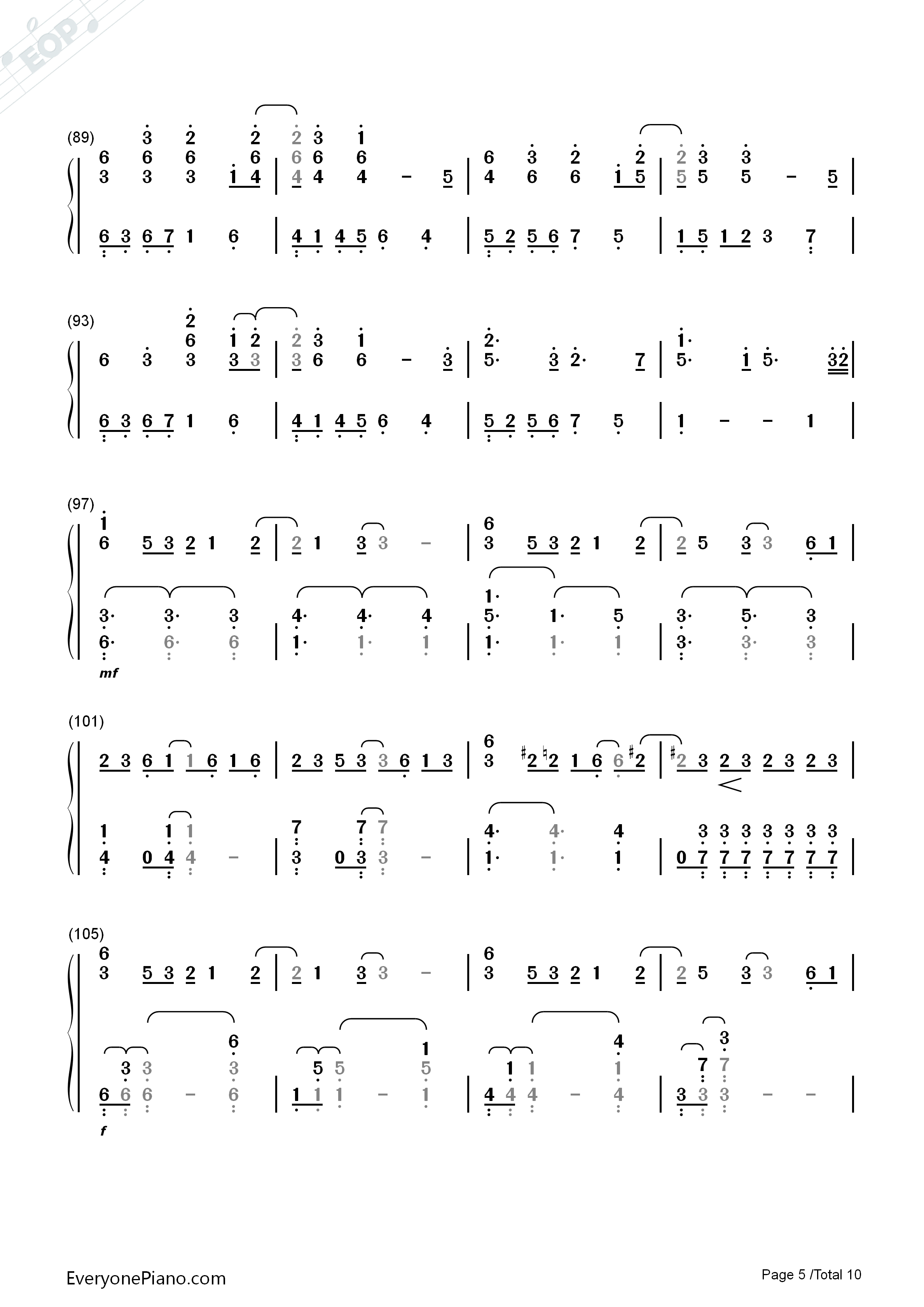 サマータイムレコード钢琴简谱-IA演唱5