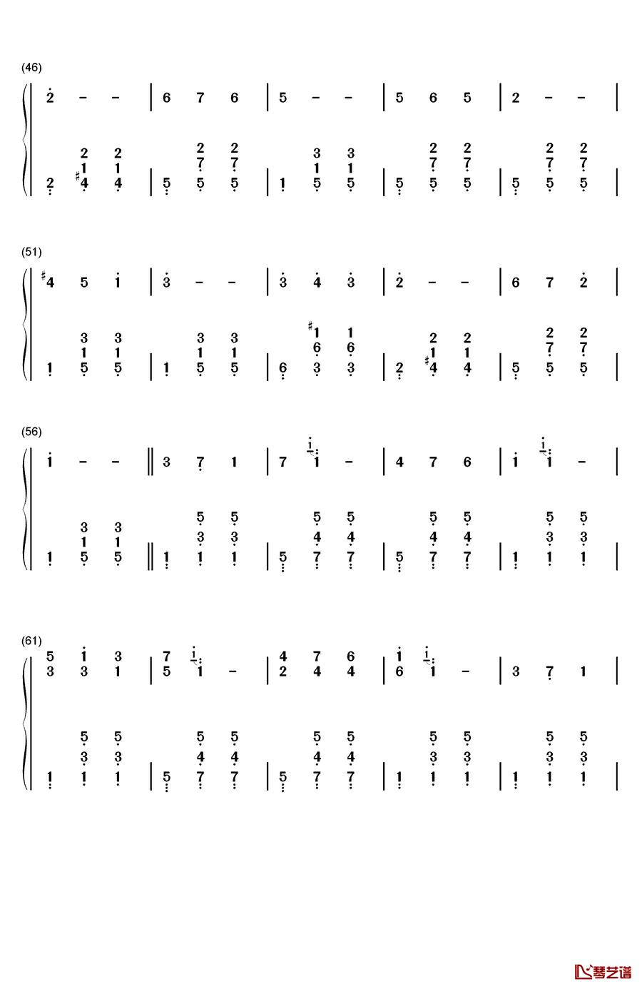 晨祷钢琴简谱-数字双手-L.斯特里鲍3