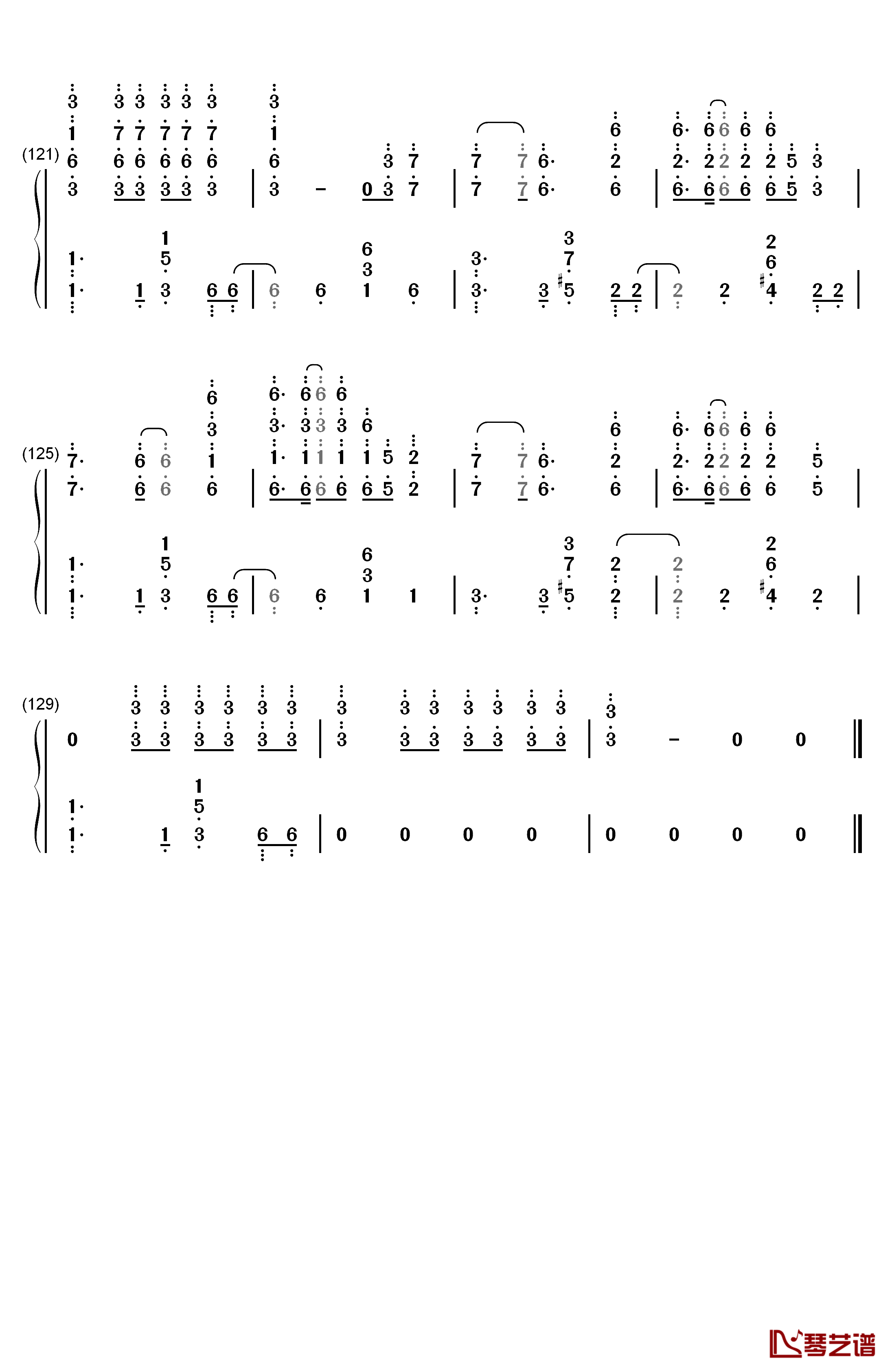 POP STARS钢琴简谱-数字双手-KDA7