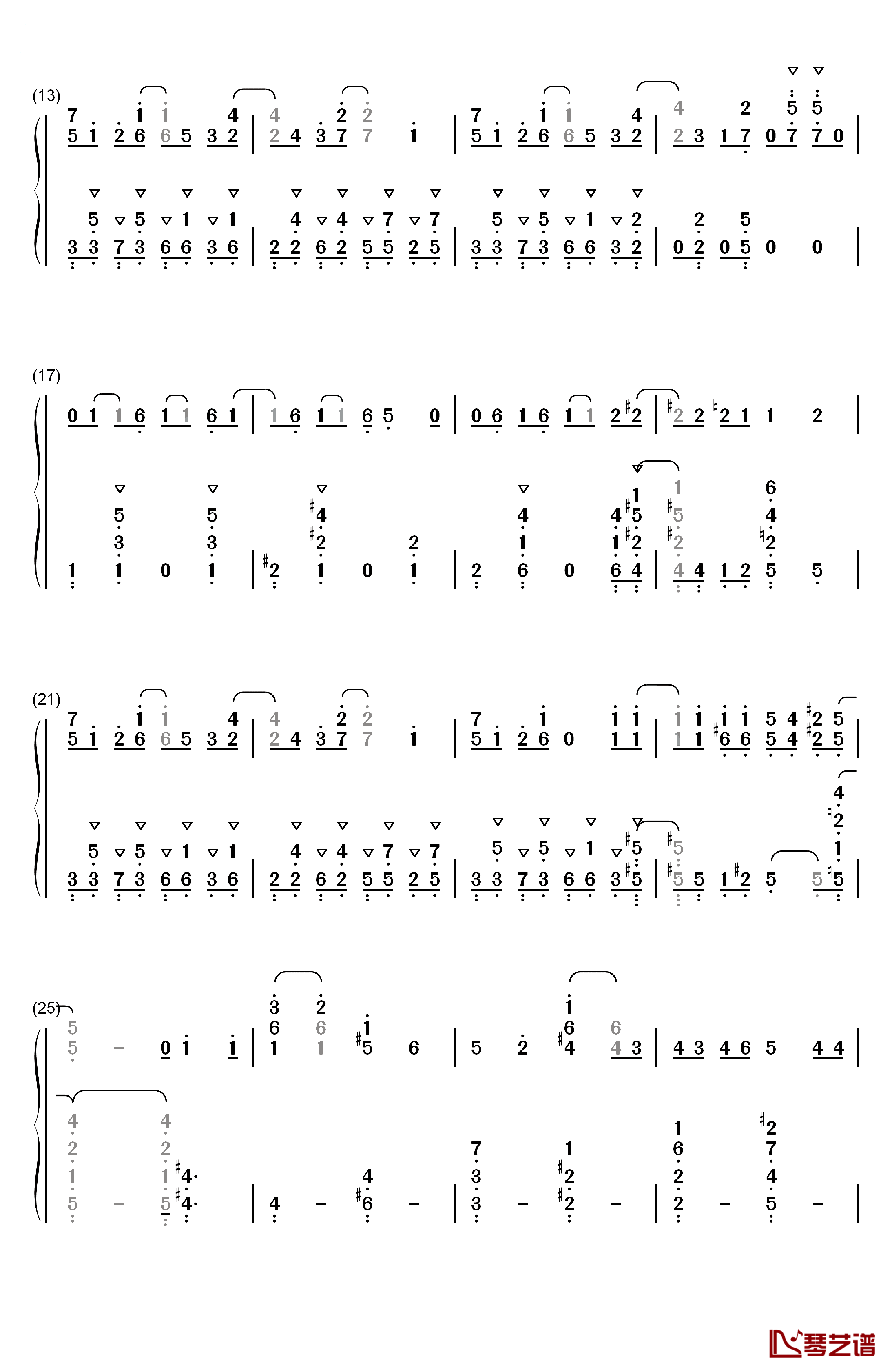 オトモダチフィルム钢琴简谱-数字双手-大石昌良2