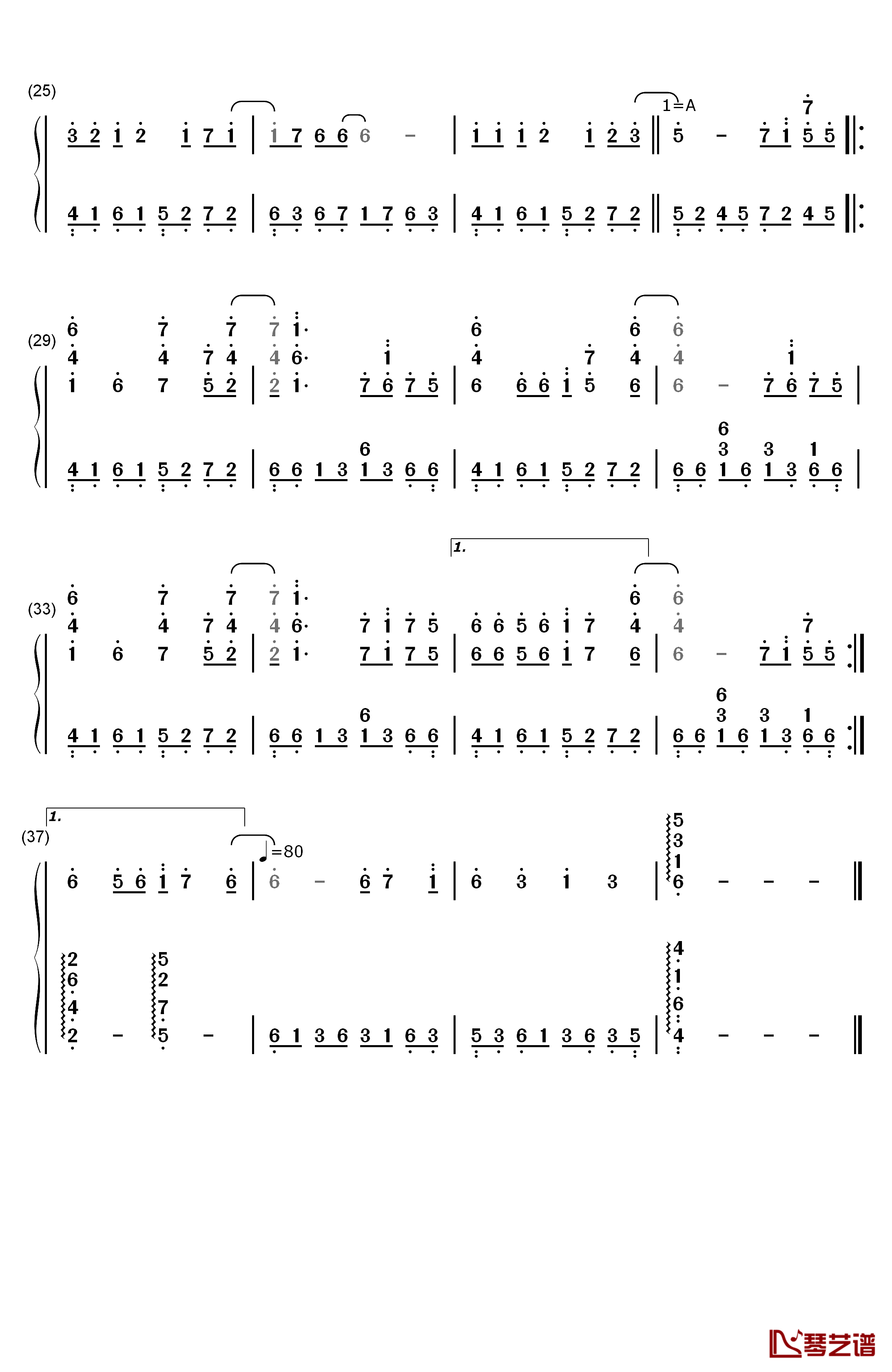 Take Me Higher钢琴简谱-数字双手-V62