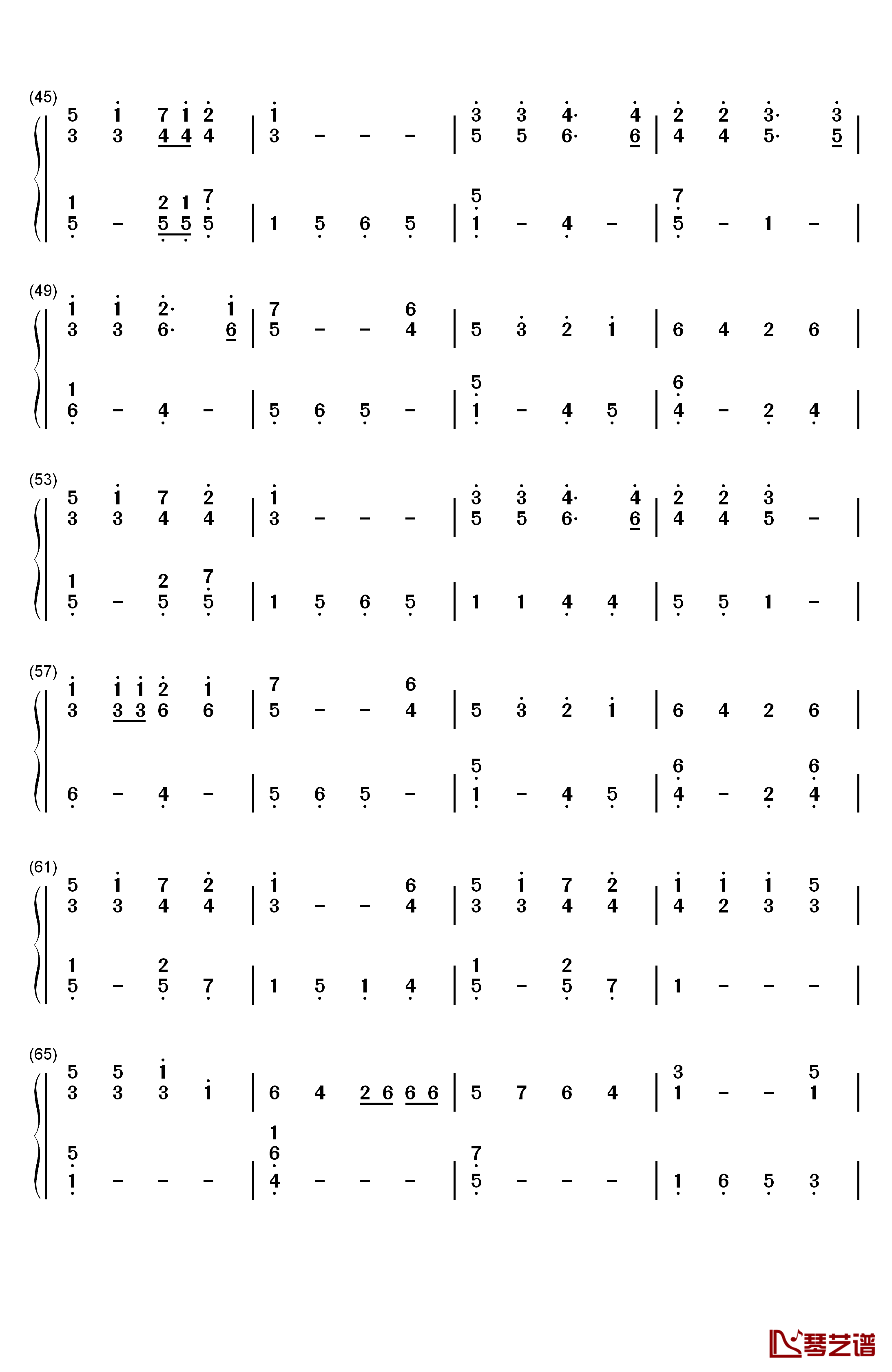 Mary's Boy Child钢琴简谱-数字双手-Jester Hairston3