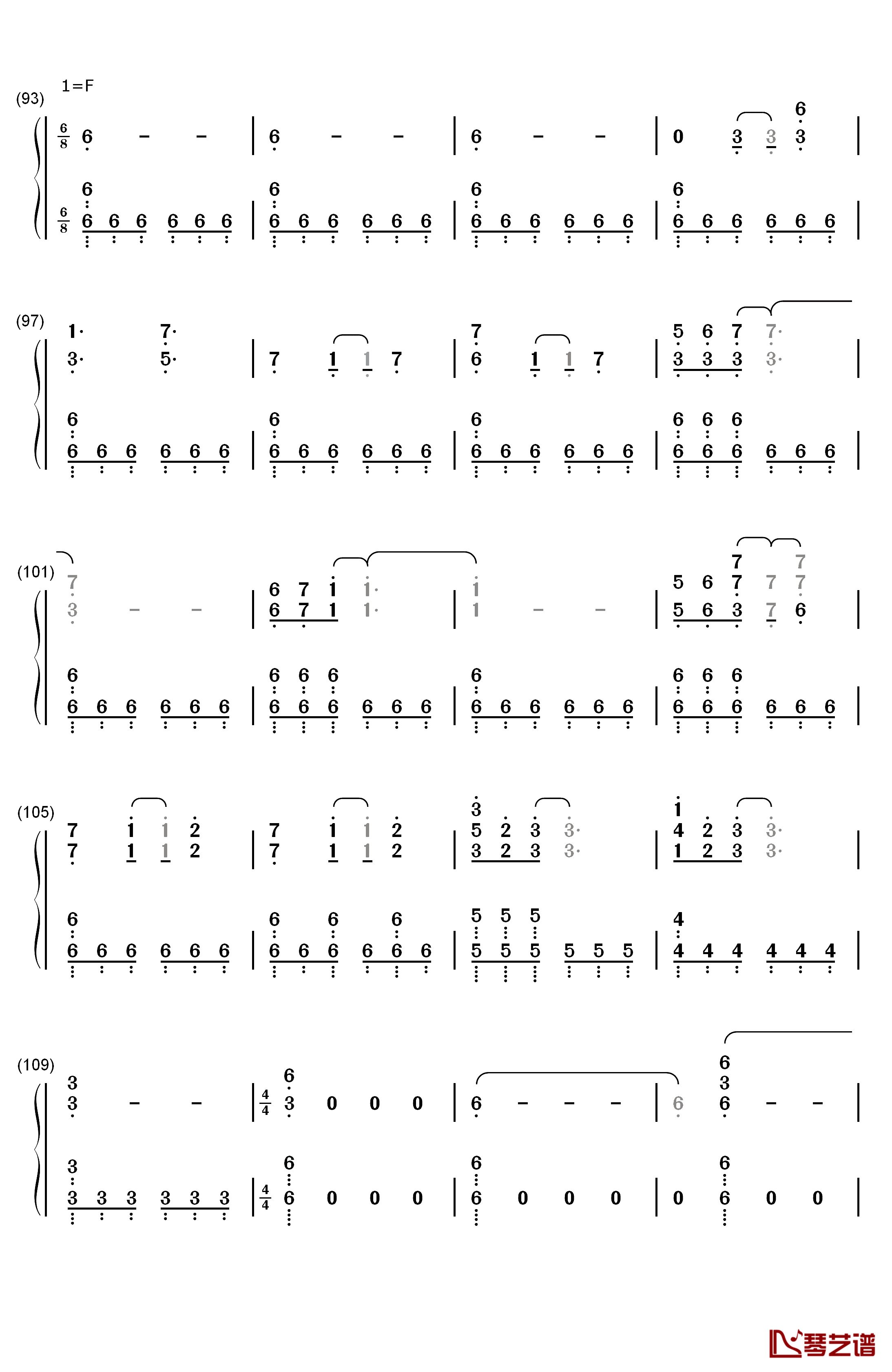 Forge钢琴简谱-数字双手-Alan Silvestri6