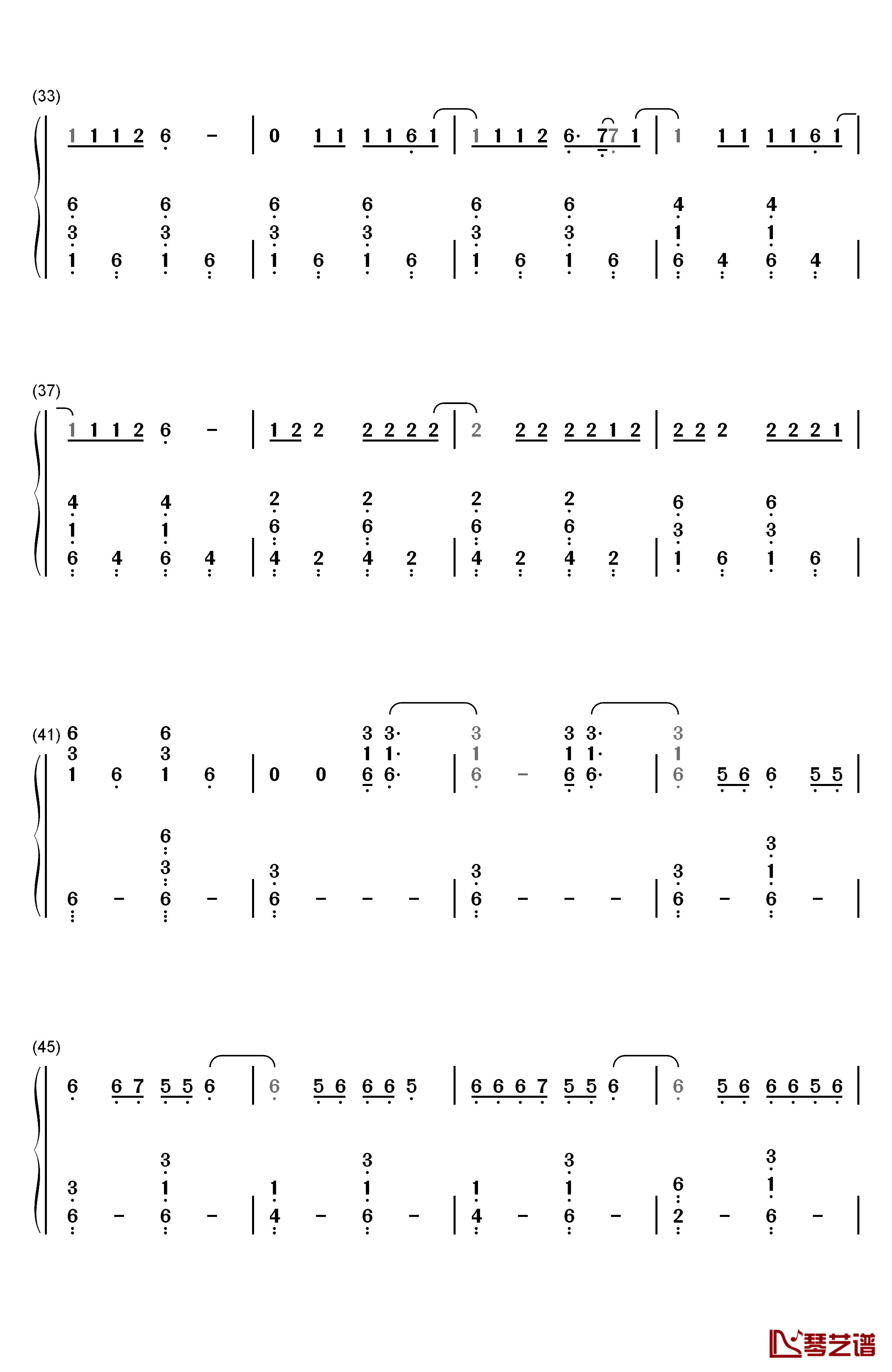 Crazy in Love钢琴简谱-数字双手-Sofia Karlberg3