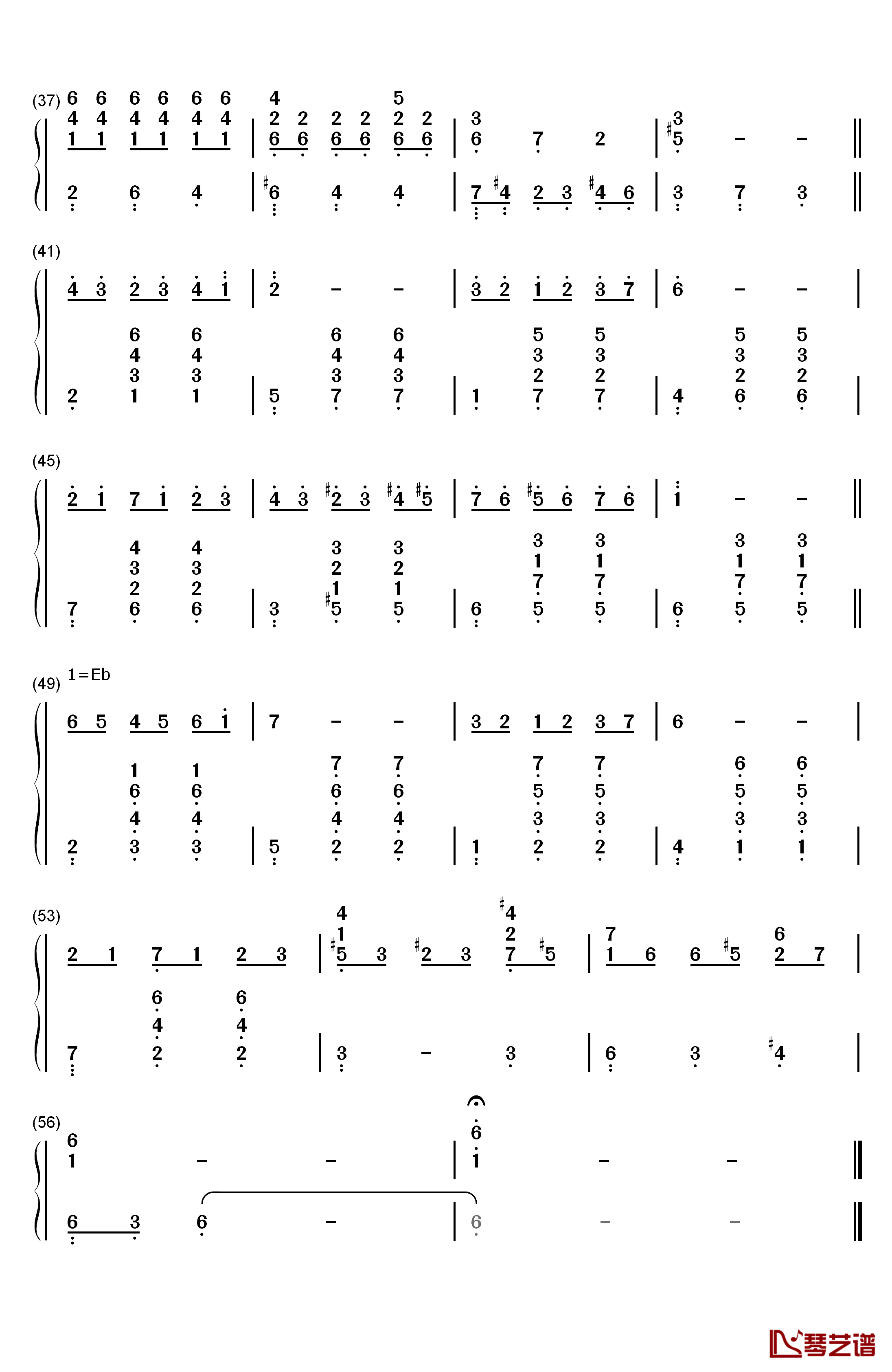 13 Jours En France钢琴简谱-数字双手-Francis Lai3