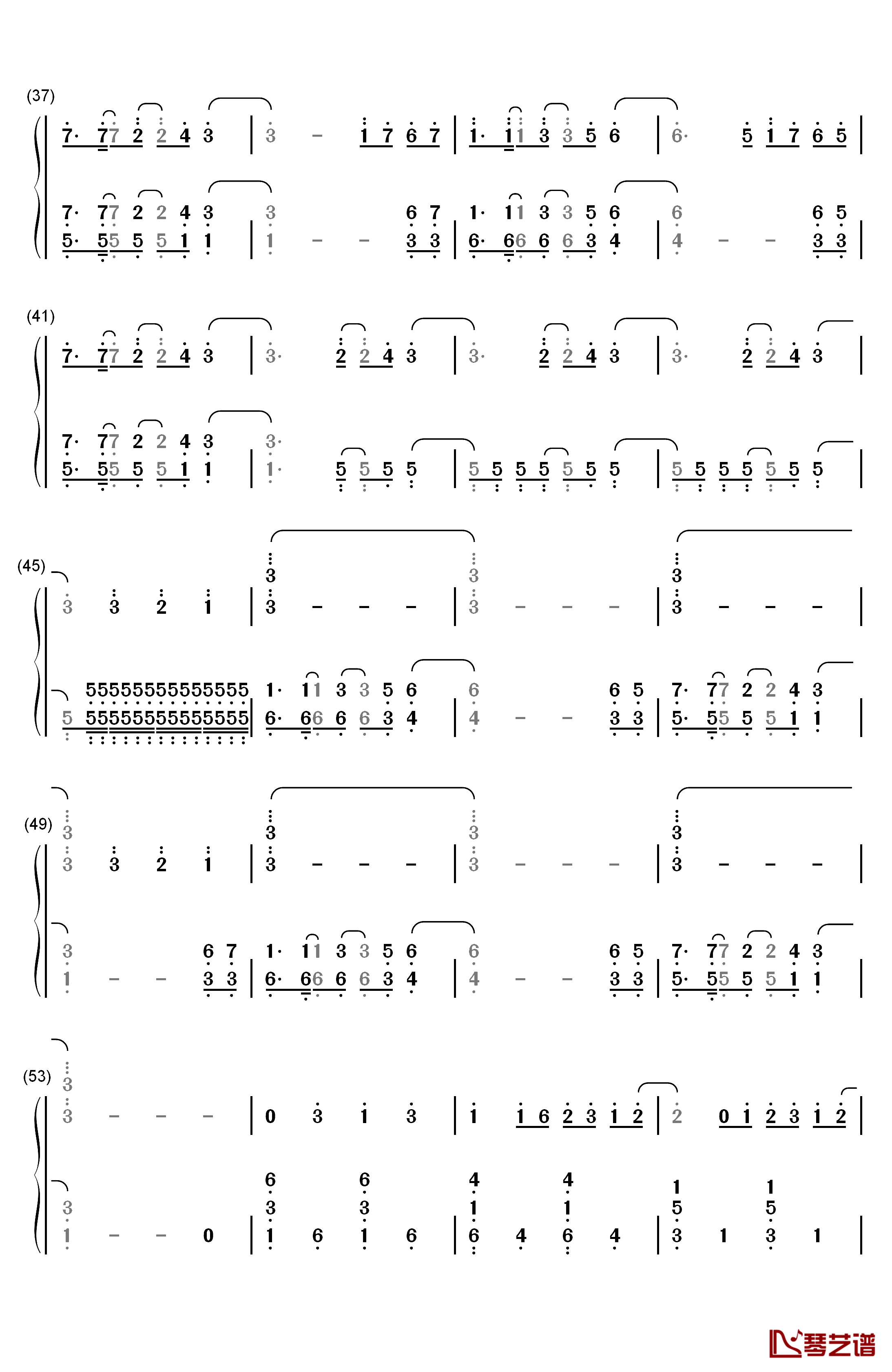 Neon Lights钢琴简谱-数字双手-Demi Lovato3