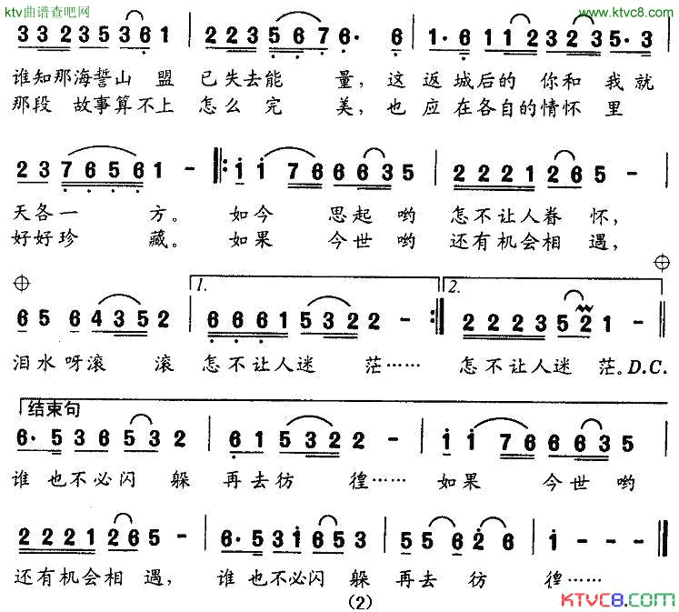逝去的岁月献给东北知青简谱1