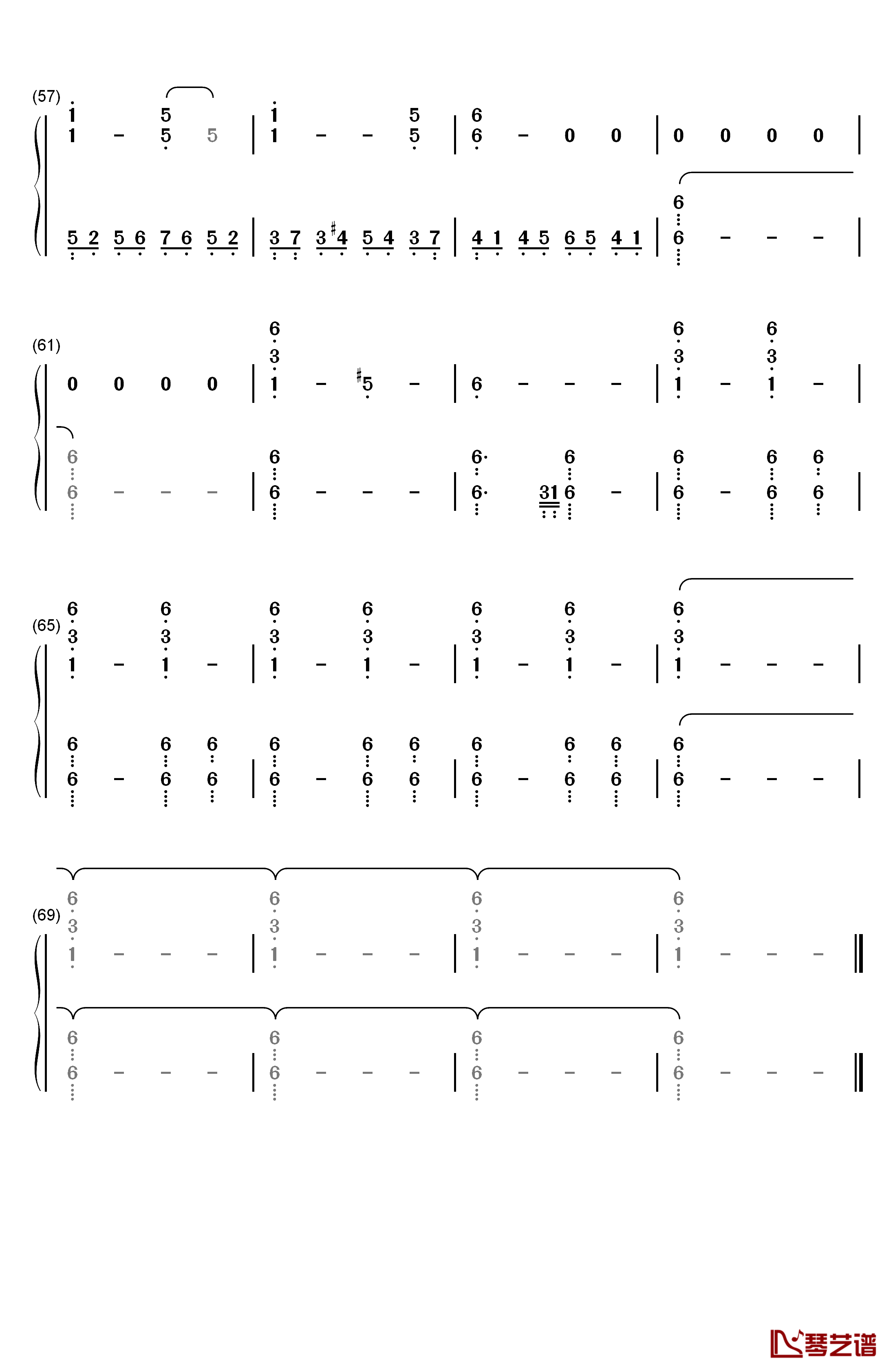 Days Gone主题曲钢琴简谱-数字双手-Nathan Whitehead4