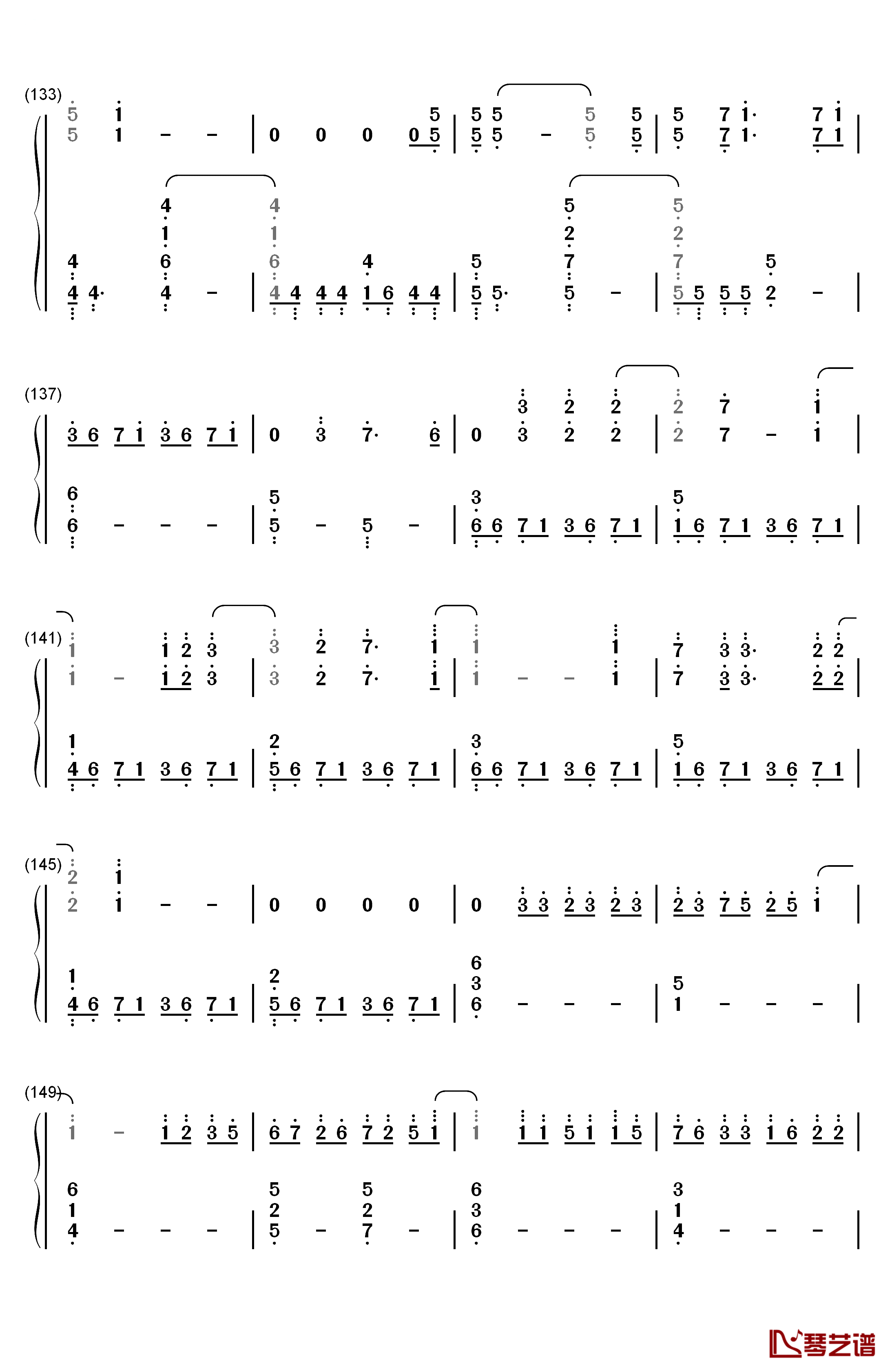 Signal钢琴简谱-数字双手-TK from 凛として时雨9