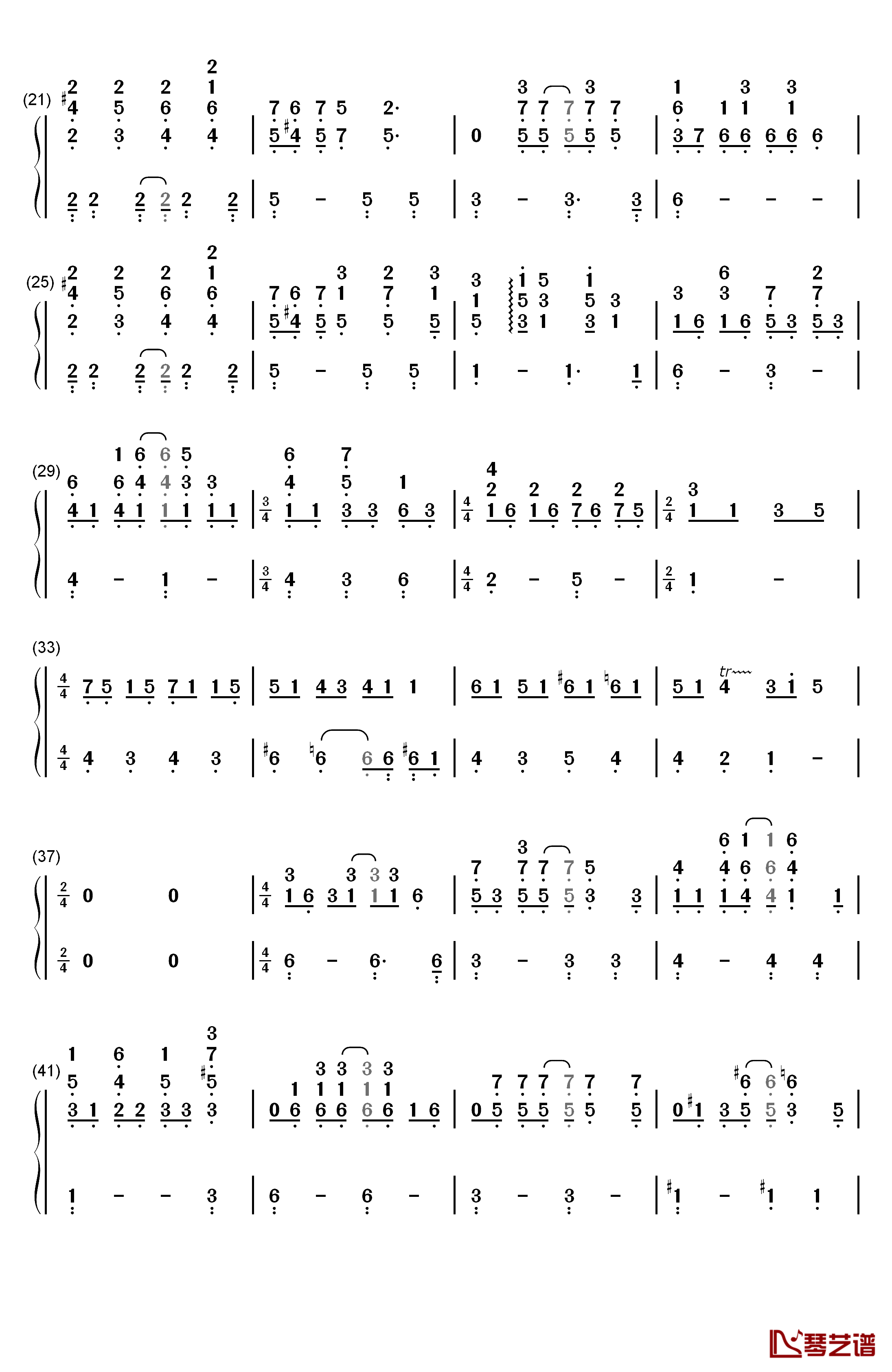 Love of My Life钢琴简谱-数字双手-Queen2