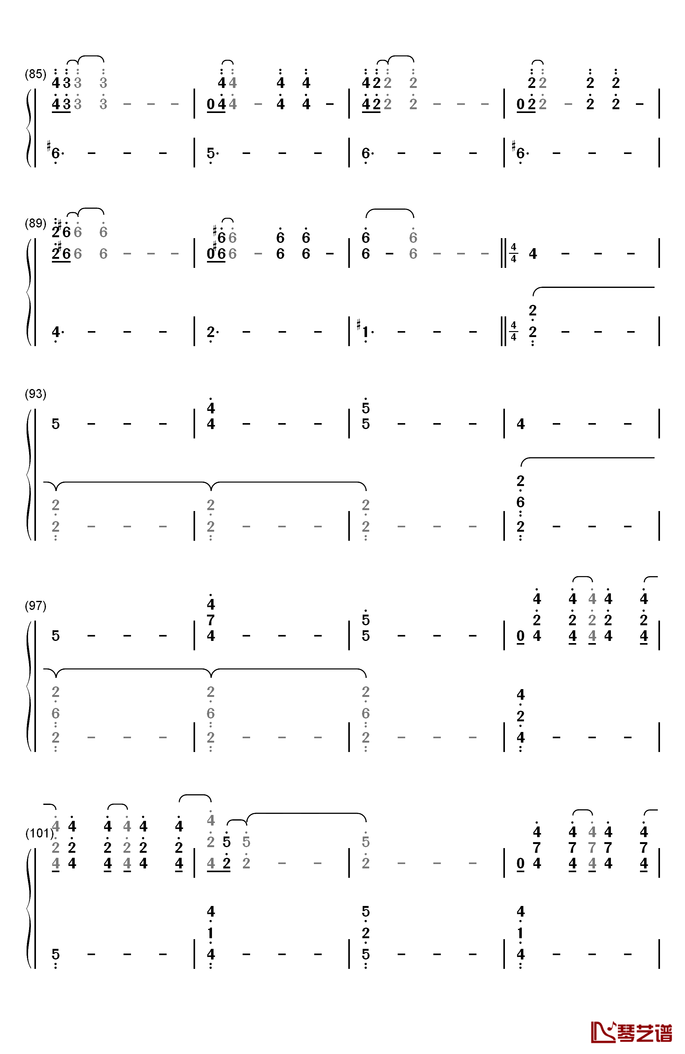 The Night King钢琴简谱-数字双手-Ramin Djawadi5