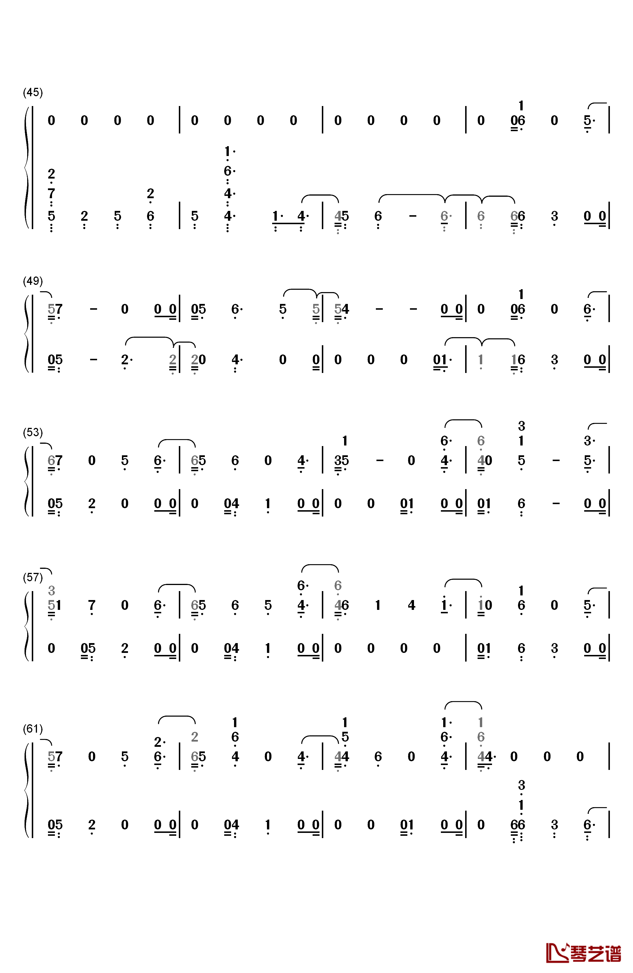 Found You钢琴简谱-数字双手-Kane Brown3