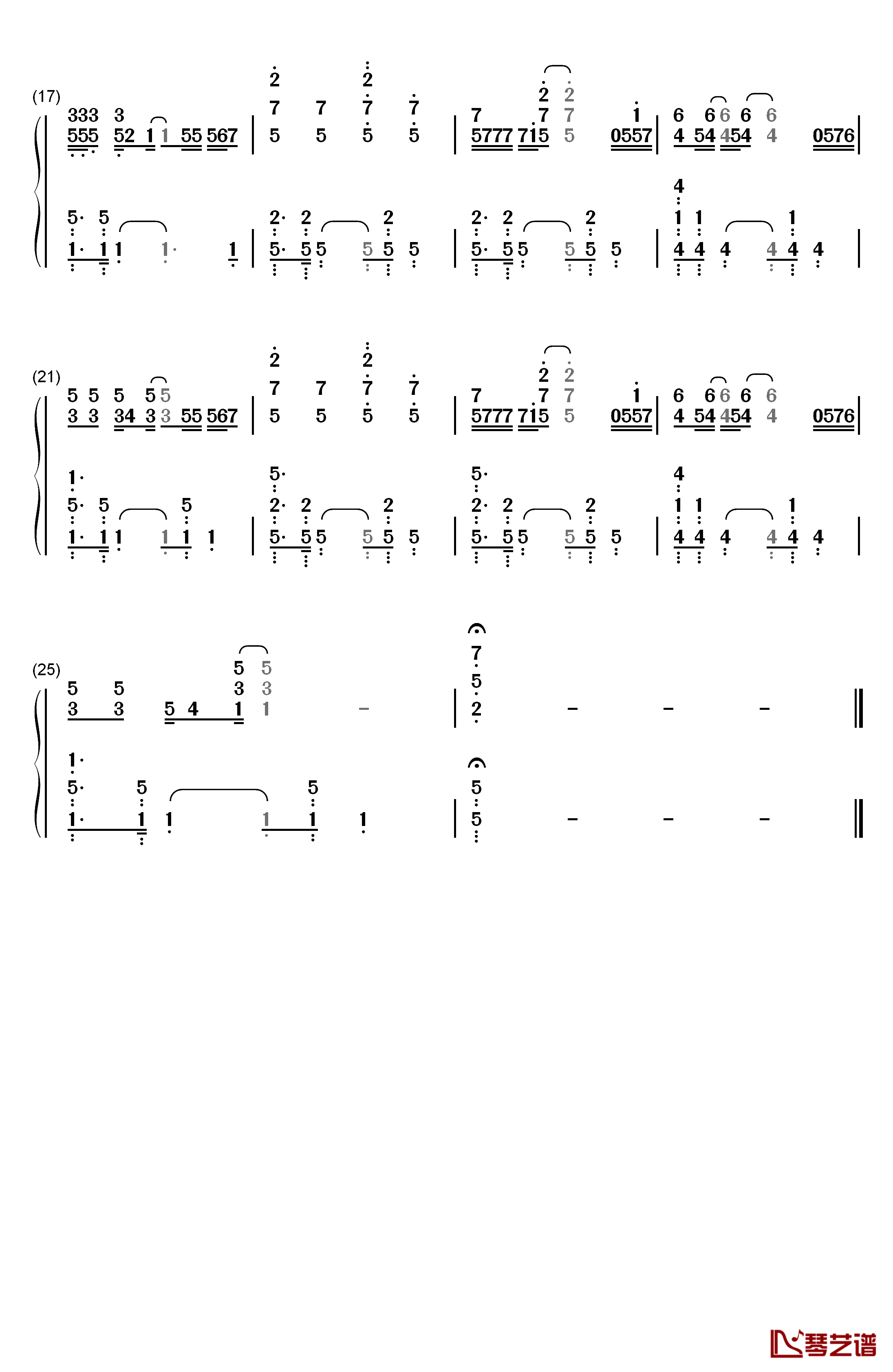 Royals钢琴简谱-数字双手-Lorde2