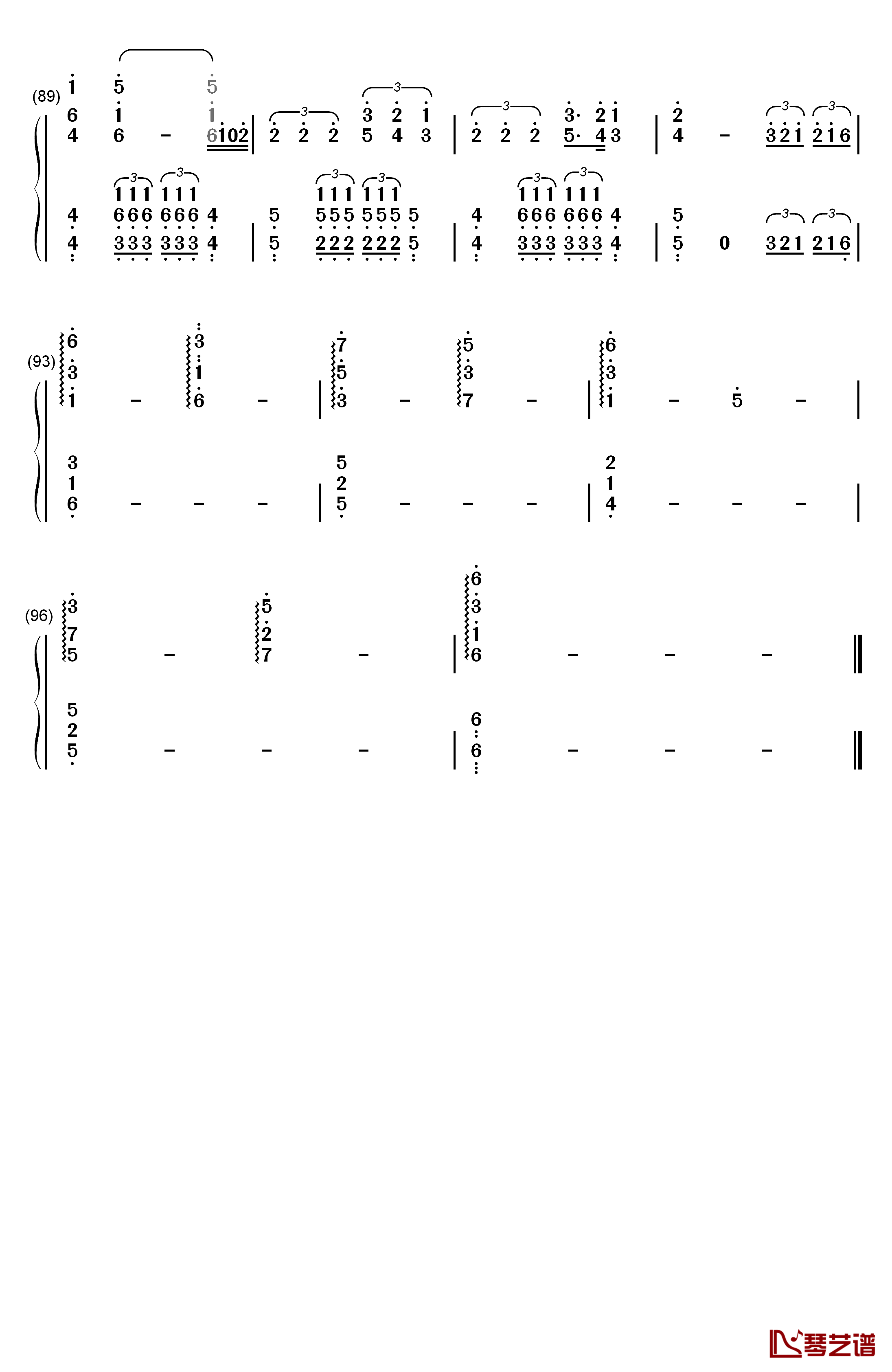 Stockholm Syndrome钢琴简谱-数字双手-One Direction6