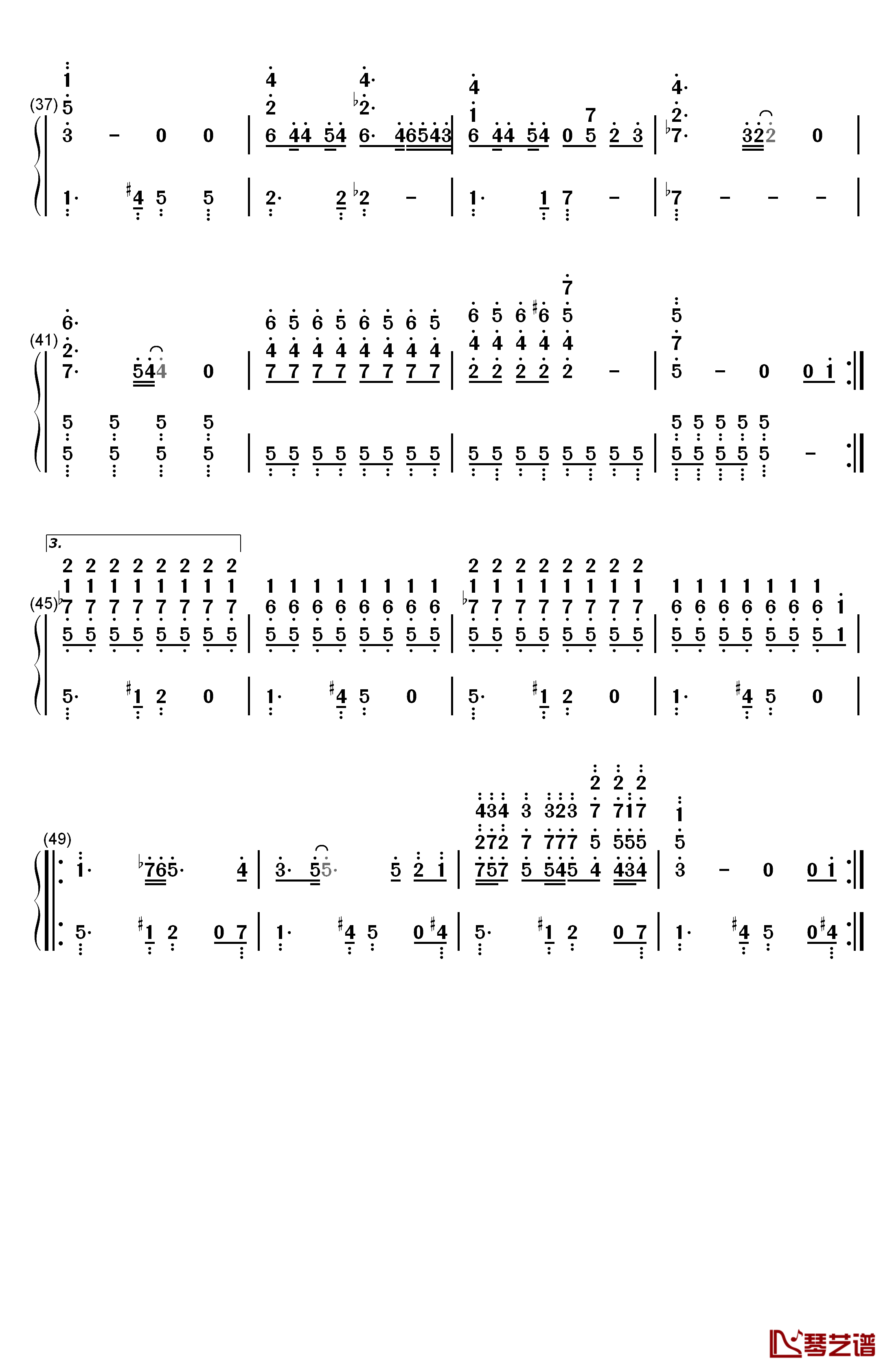 Come On Sweet Death钢琴简谱-数字双手-ARIANNE3