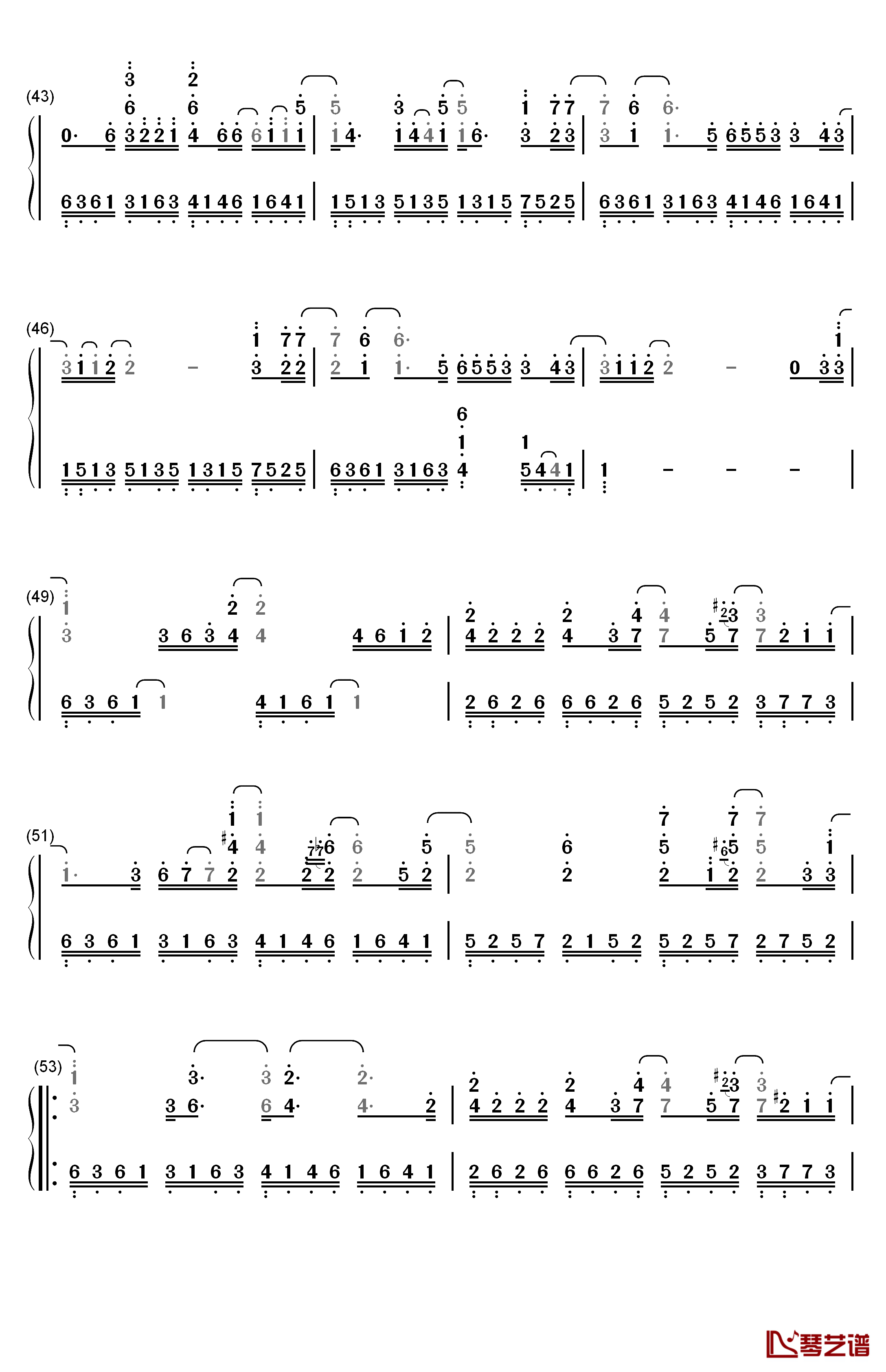 I Do钢琴简谱-数字双手-菅野洋子4