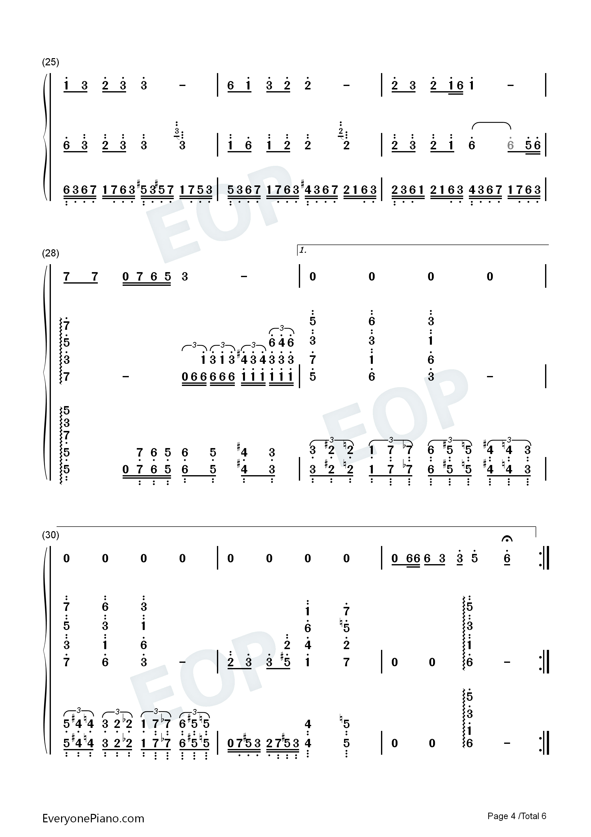 断桥遗梦钢琴简谱-赵季平演唱4