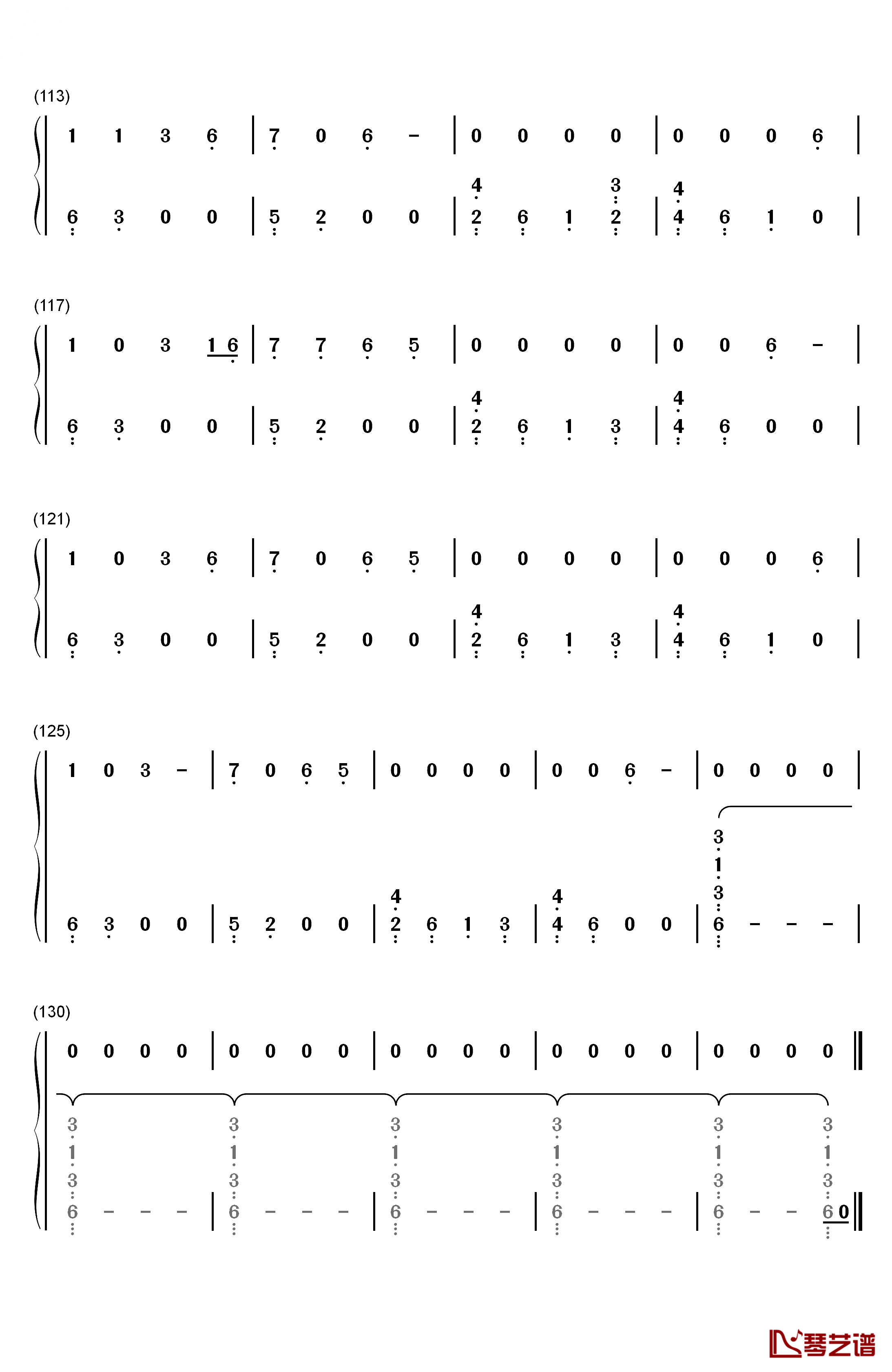 Everyday钢琴简谱-数字双手-Marshmello Logic7