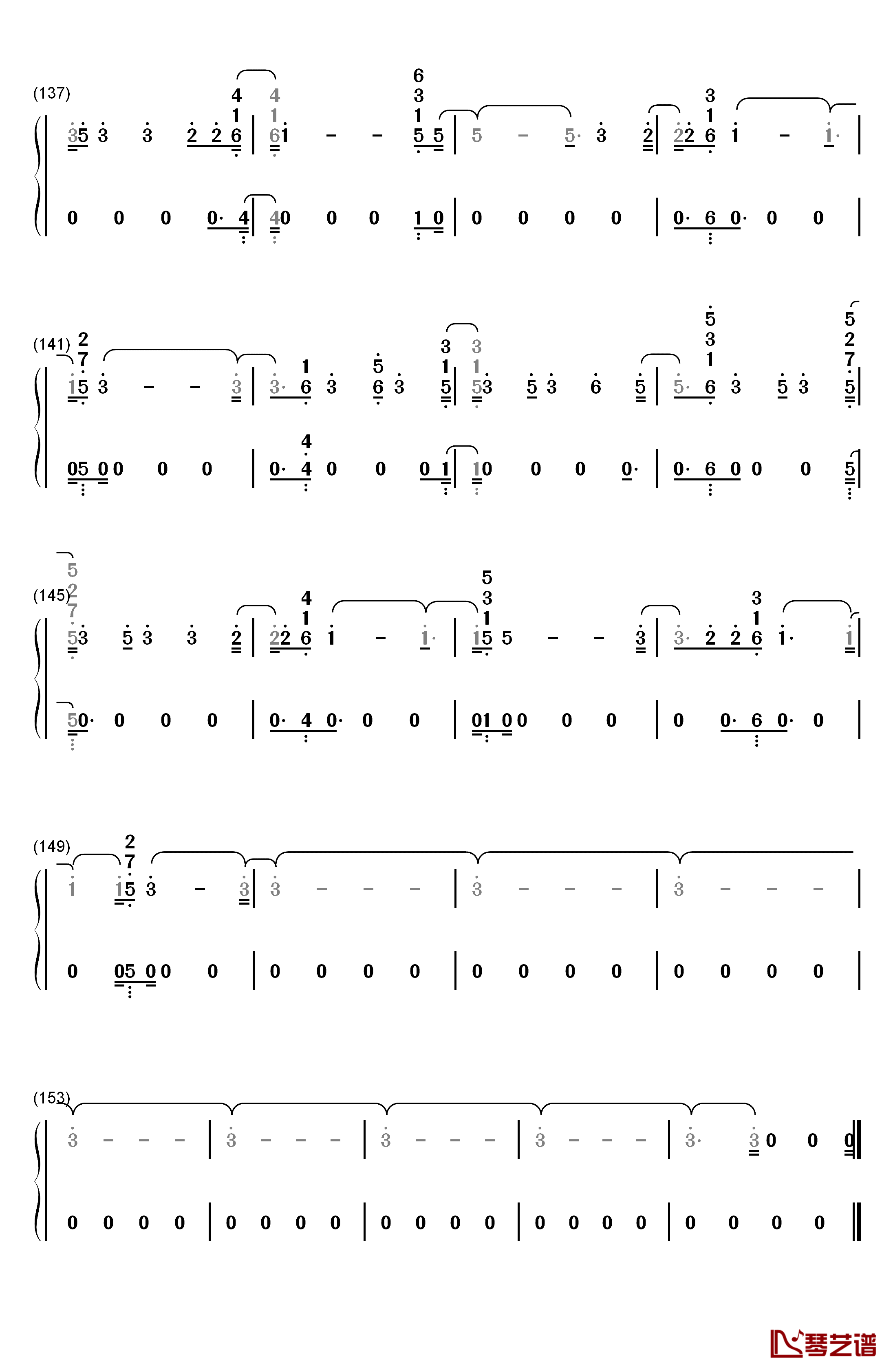 Learn To Let Go钢琴简谱-数字双手-Kesha8