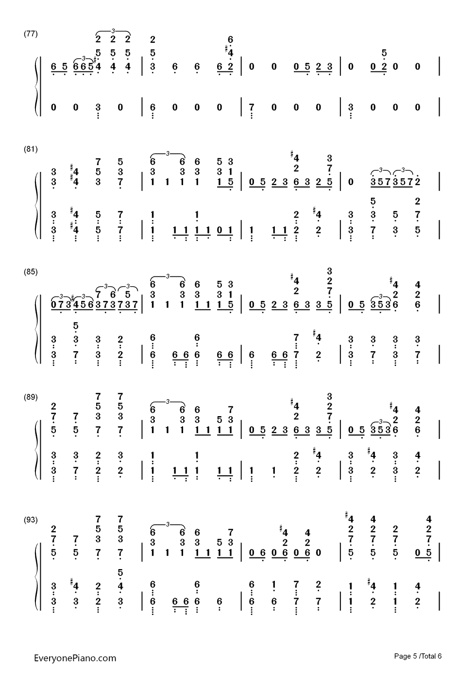 My Lady钢琴简谱-数字双手-EXO5