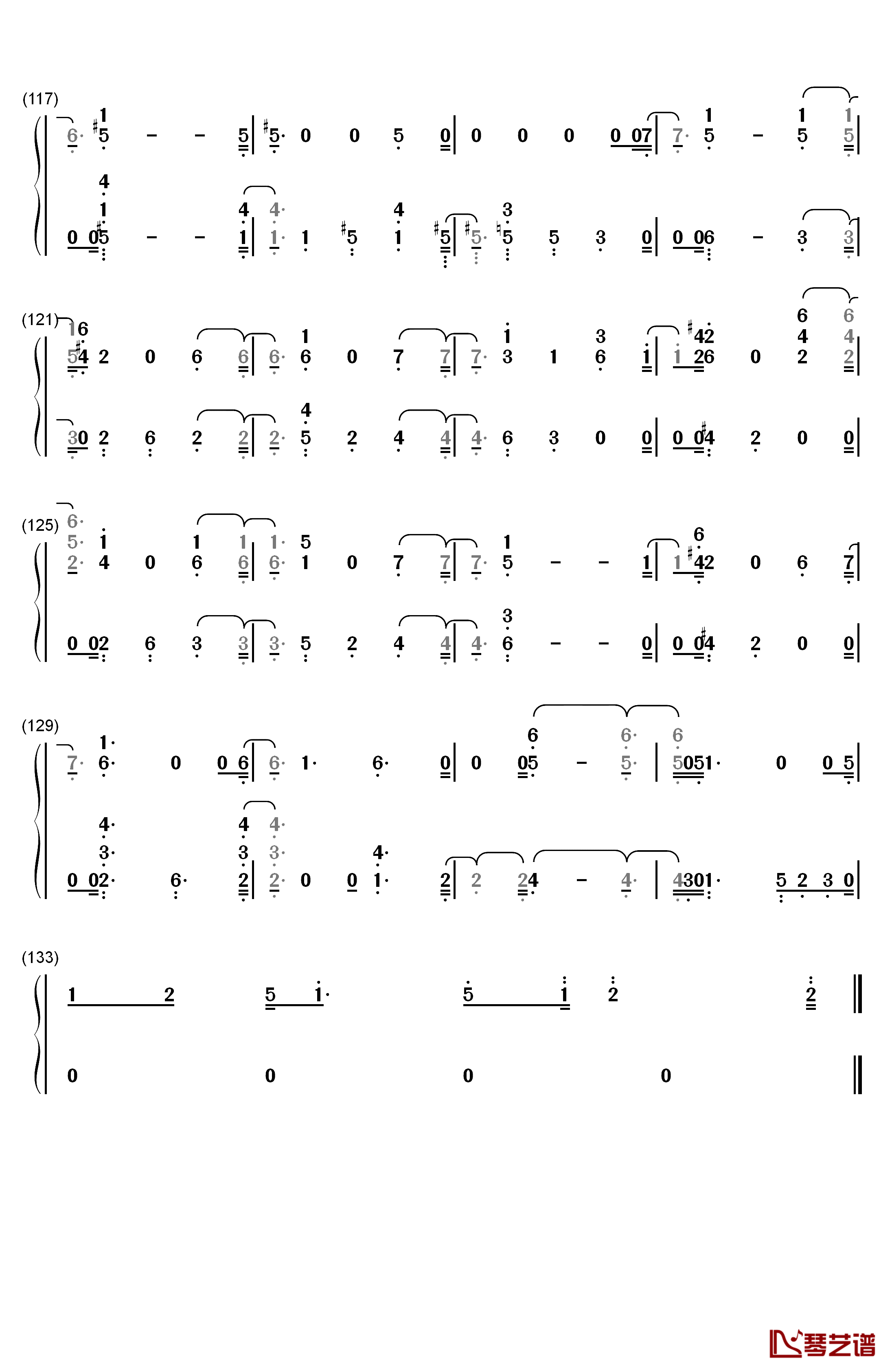 Love You Anymore钢琴简谱-数字双手-Michael Buble6