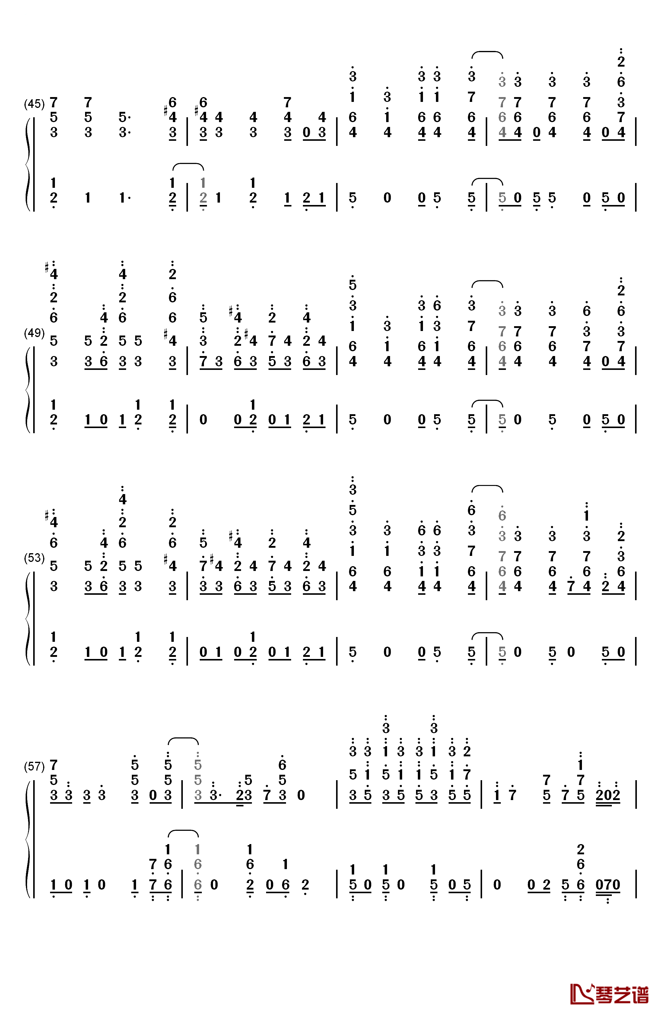 Heatstroke钢琴简谱-数字双手-Calvin Harris4