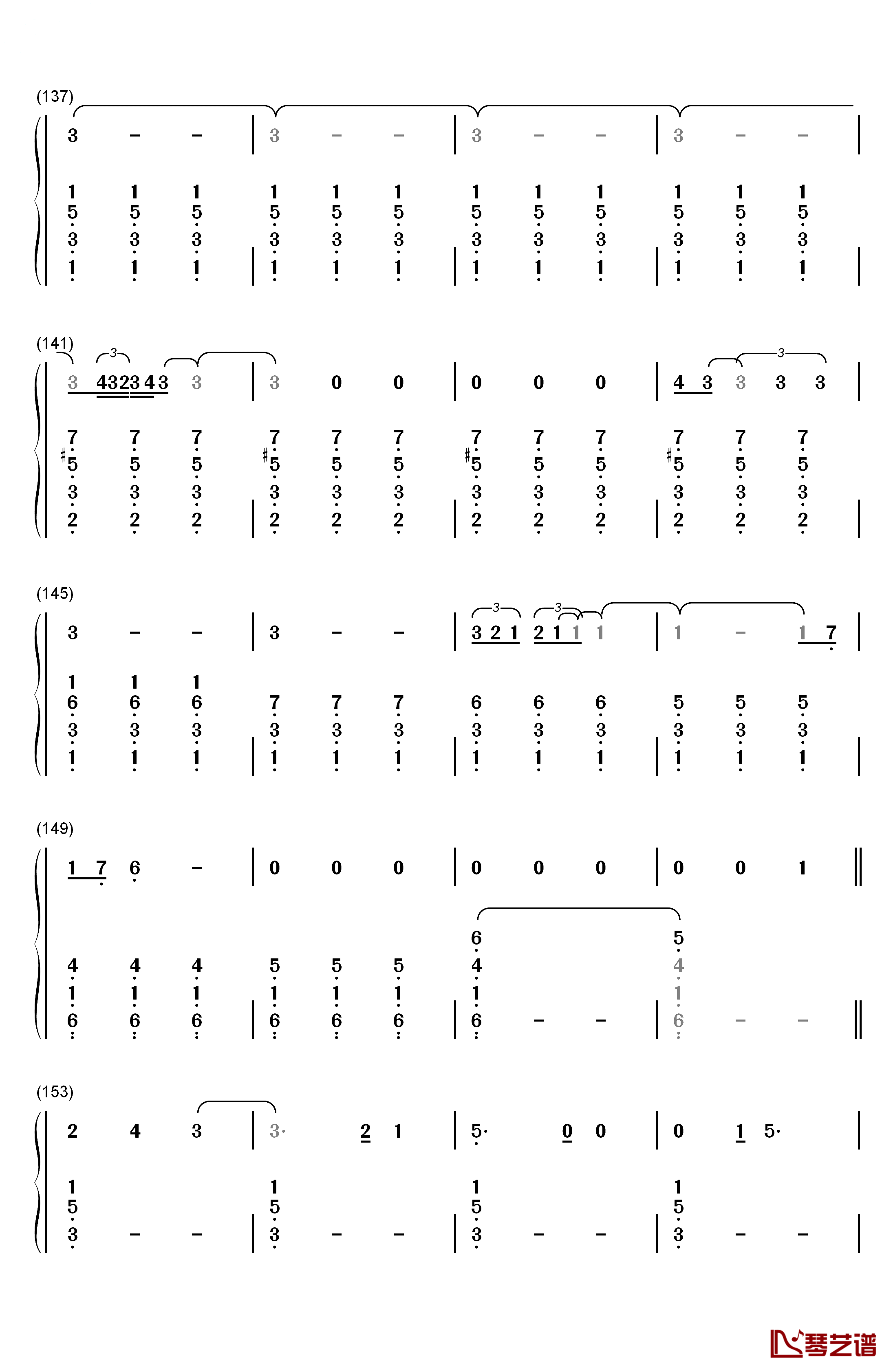 She Used To Be Mine钢琴简谱-数字双手-Sara Bareilles8