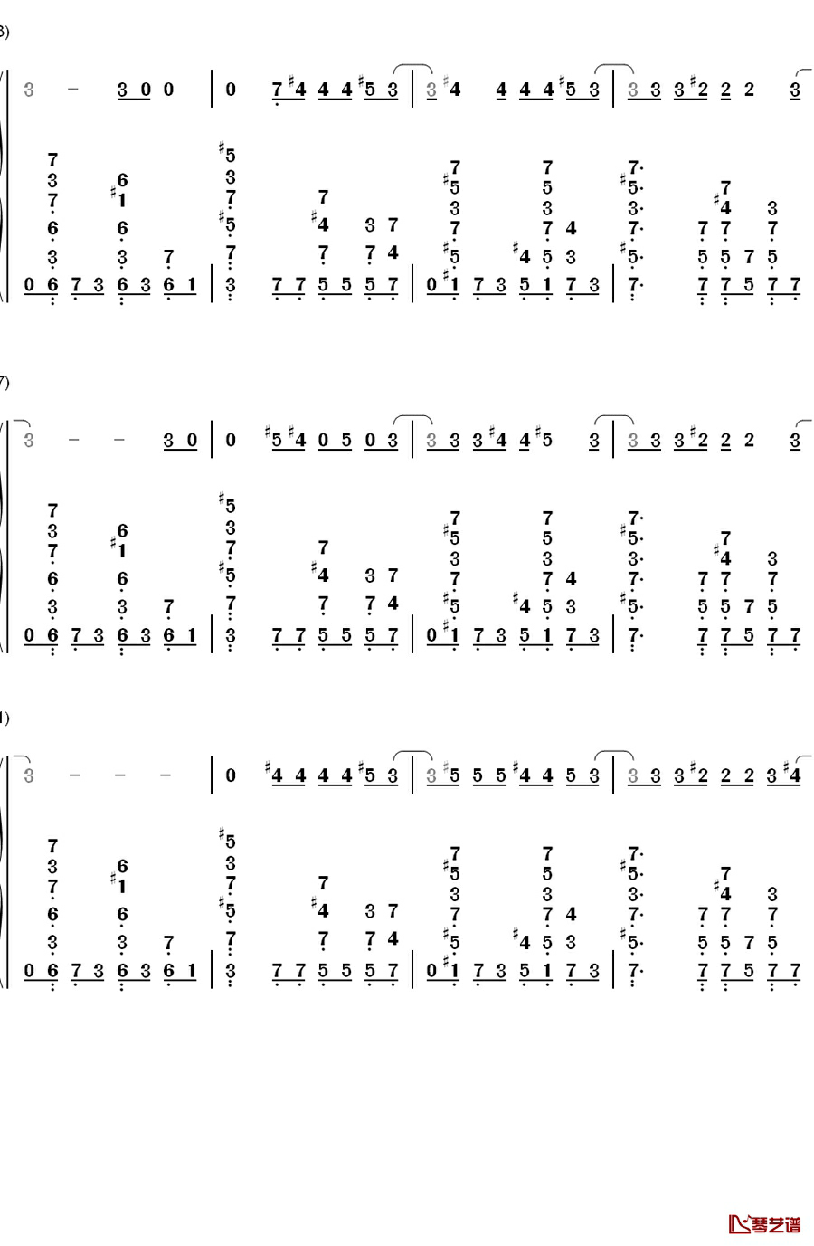 Don't Tell Me钢琴简谱-数字双手-艾薇儿2