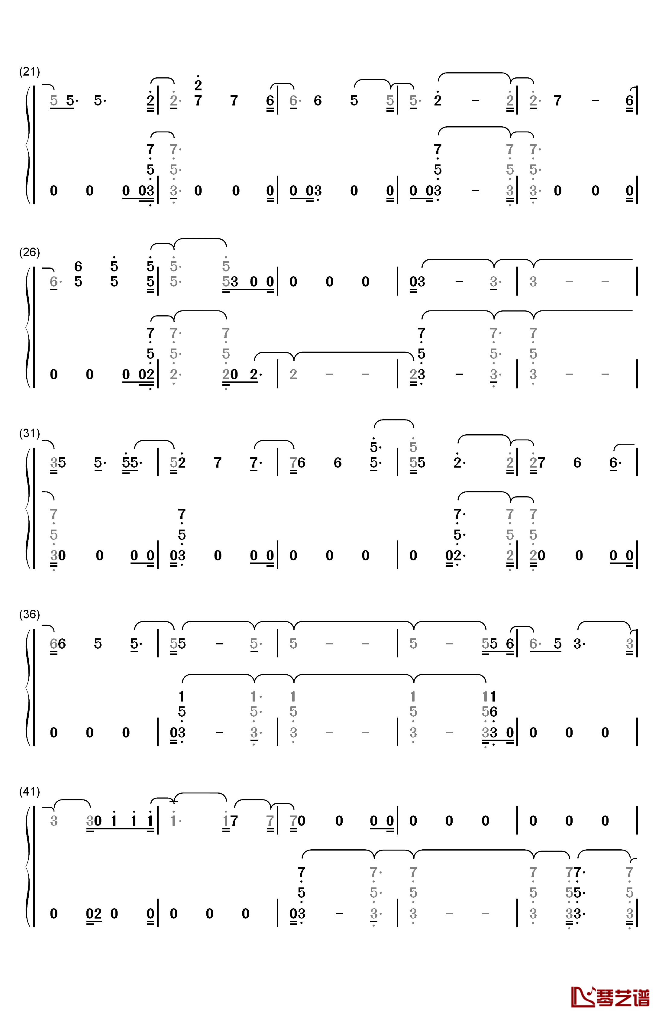 Look What I Found钢琴简谱-数字双手-Lady Gaga2